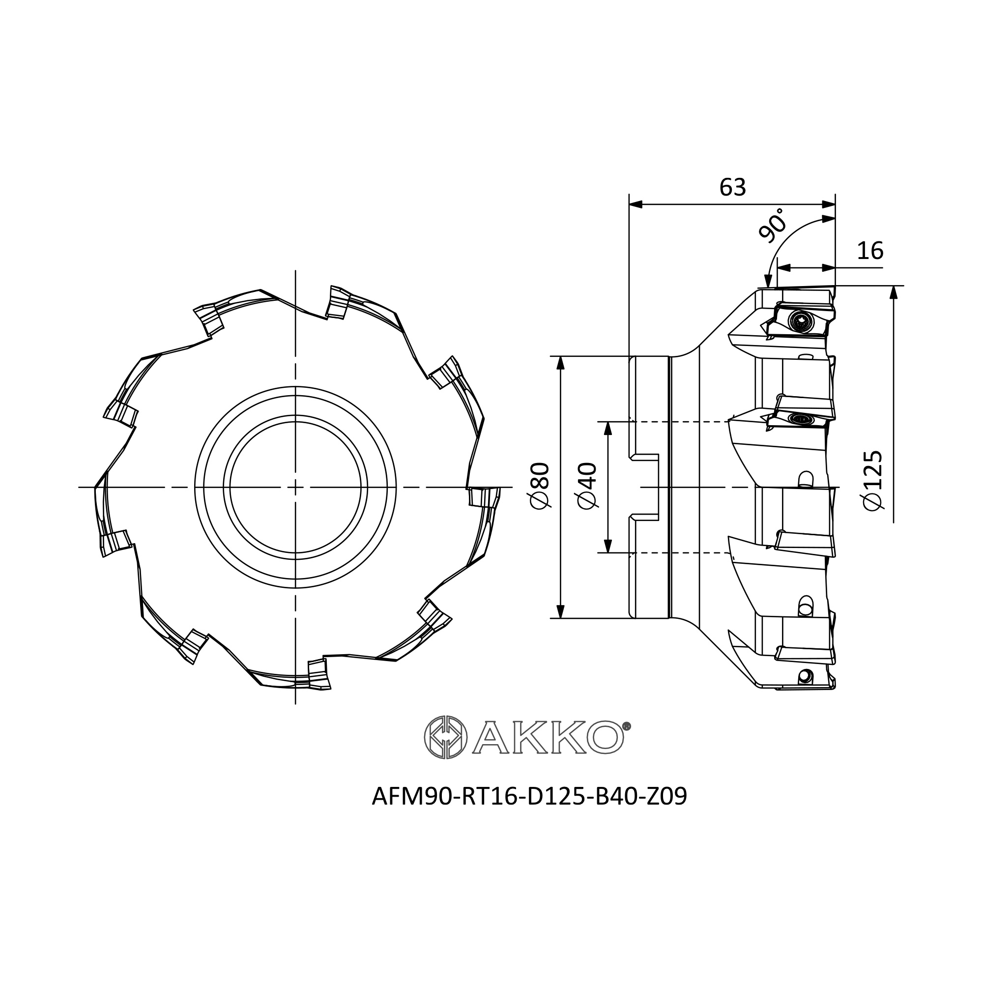 AKKO AFM90-RT16-D125-B40-Z09 — фото 3