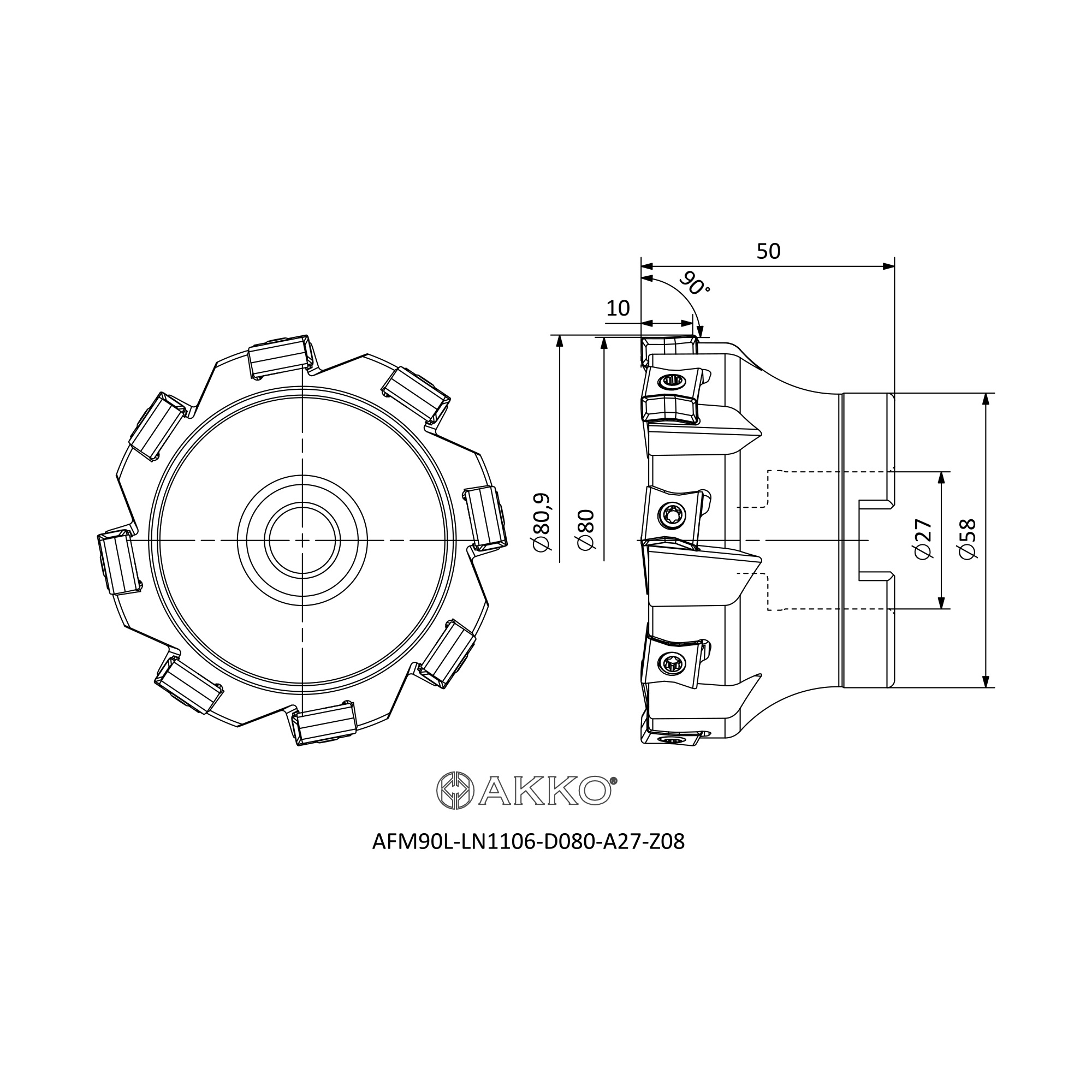 AKKO AFM90L-LN1106-D080-A27-Z08 — фото 3