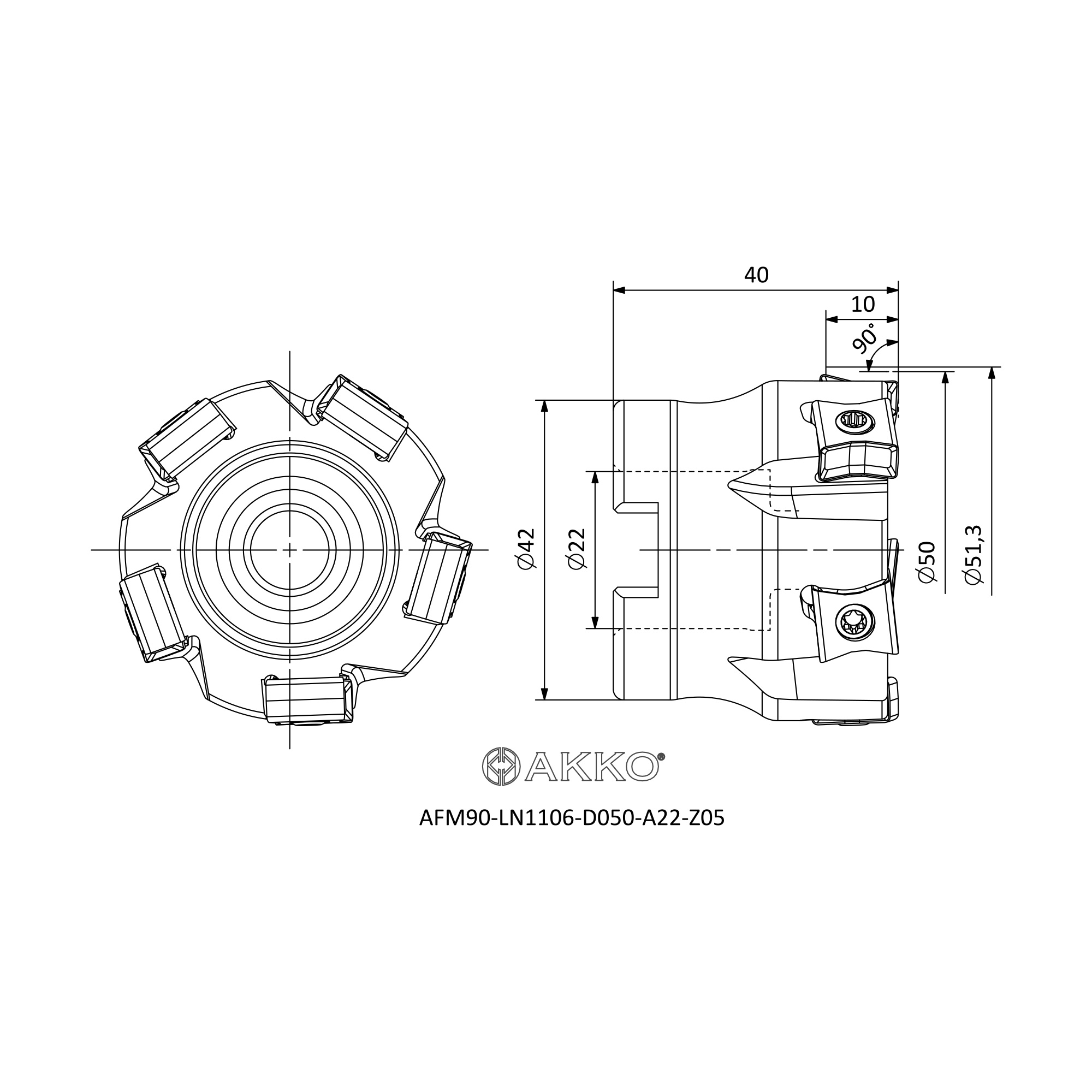 AKKO AFM90-LN1106-D050-A22-Z05 — фото 3