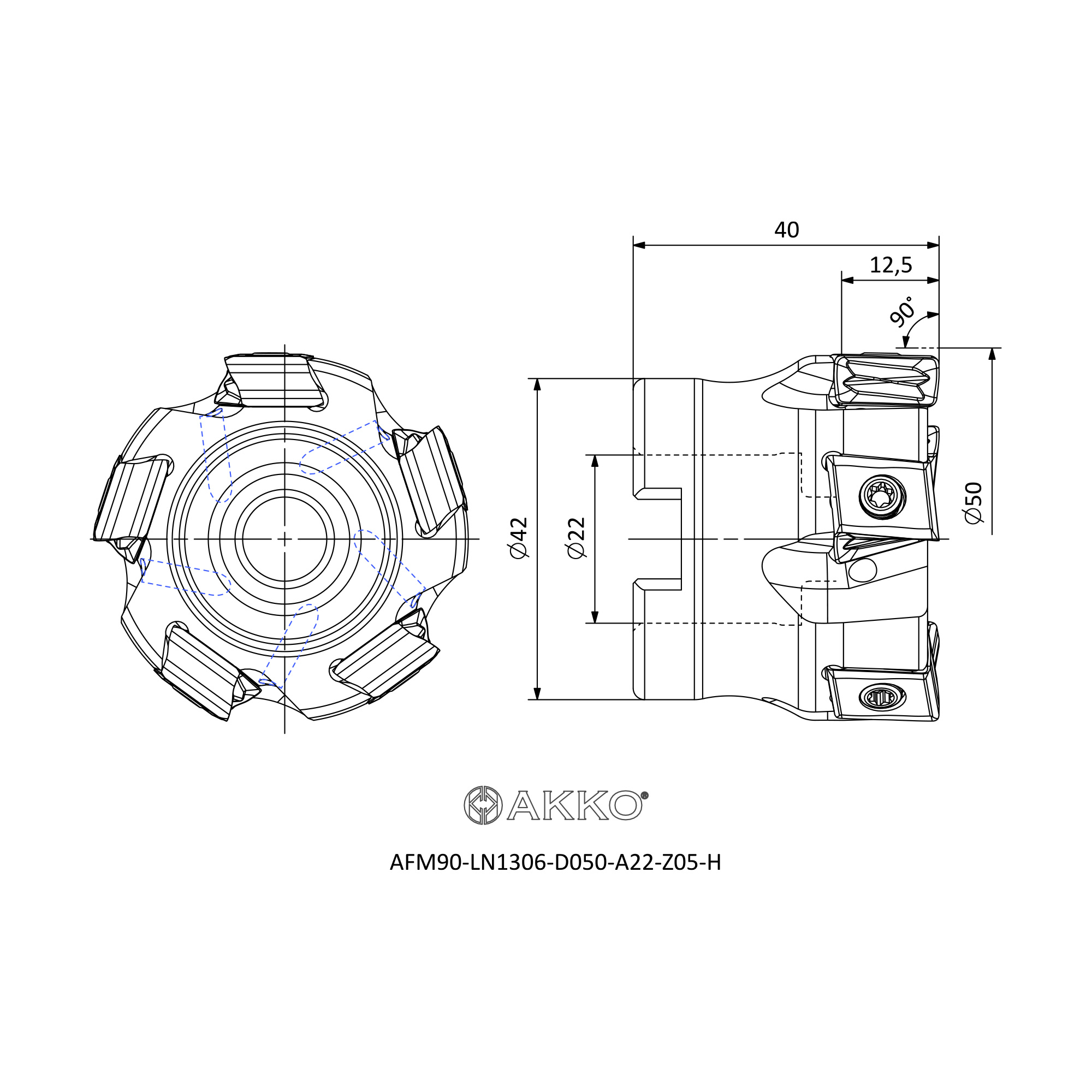 AKKO AFM90-LN1306-D050-A22-Z05-H — фото 3
