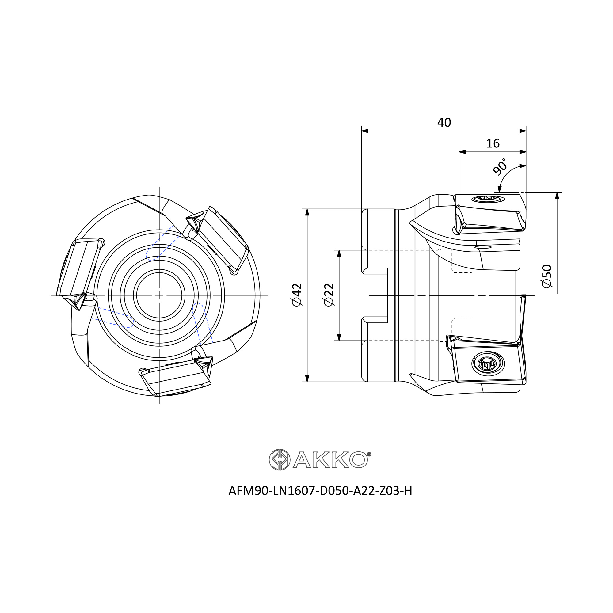 AKKO AFM90-LN1607-D050-A22-Z03-H — фото 3