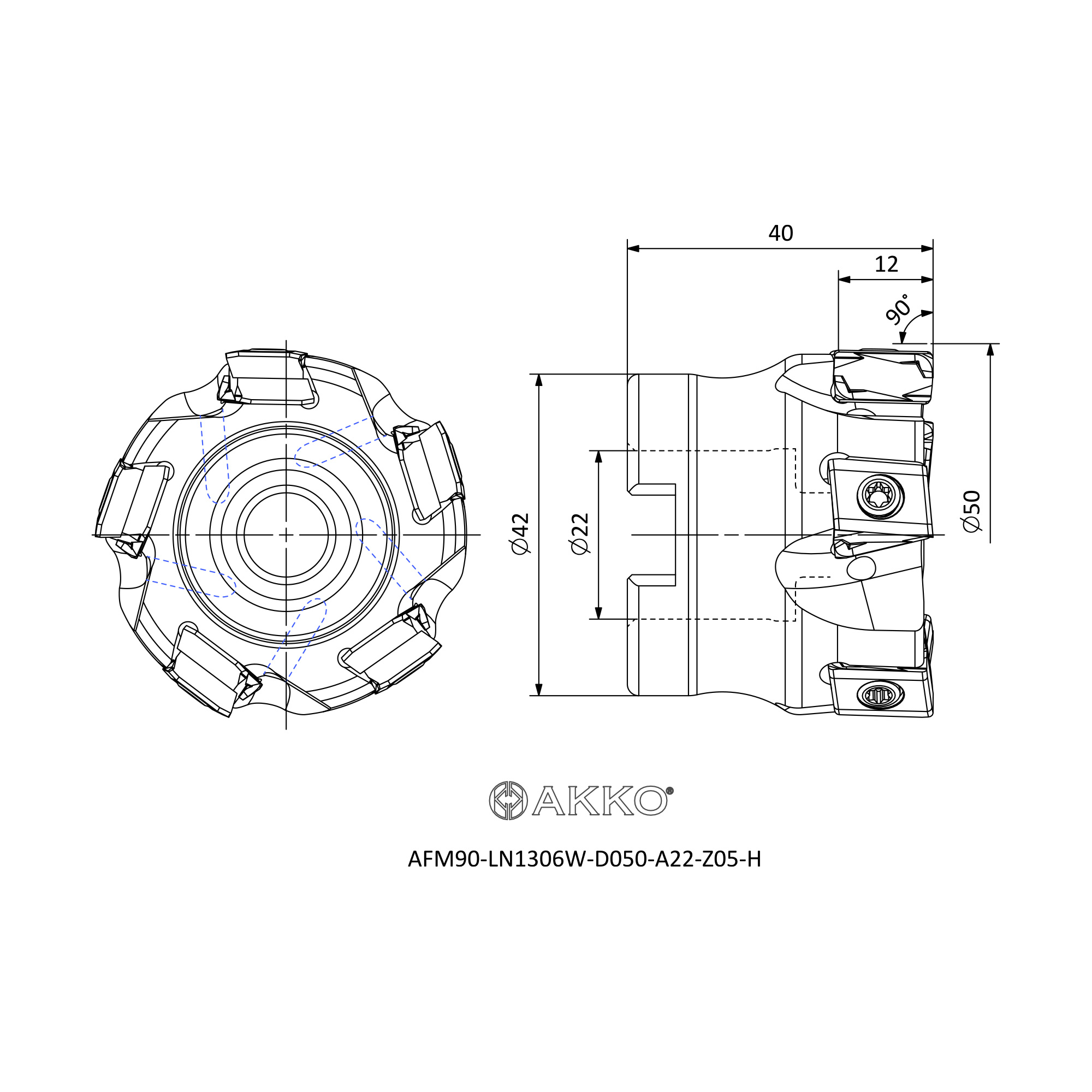AKKO AFM90-LN1306W-D050-A22-Z05-H — фото 3