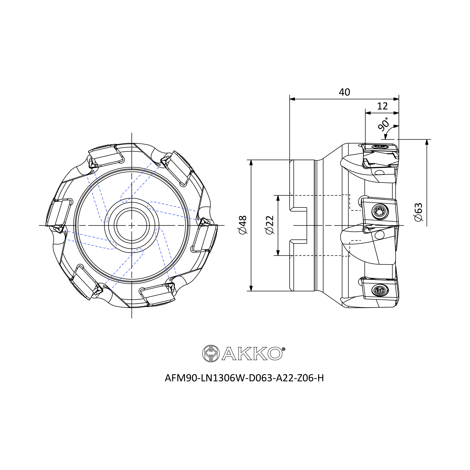 AKKO AFM90-LN1306W-D063-A22-Z06-H — фото 3