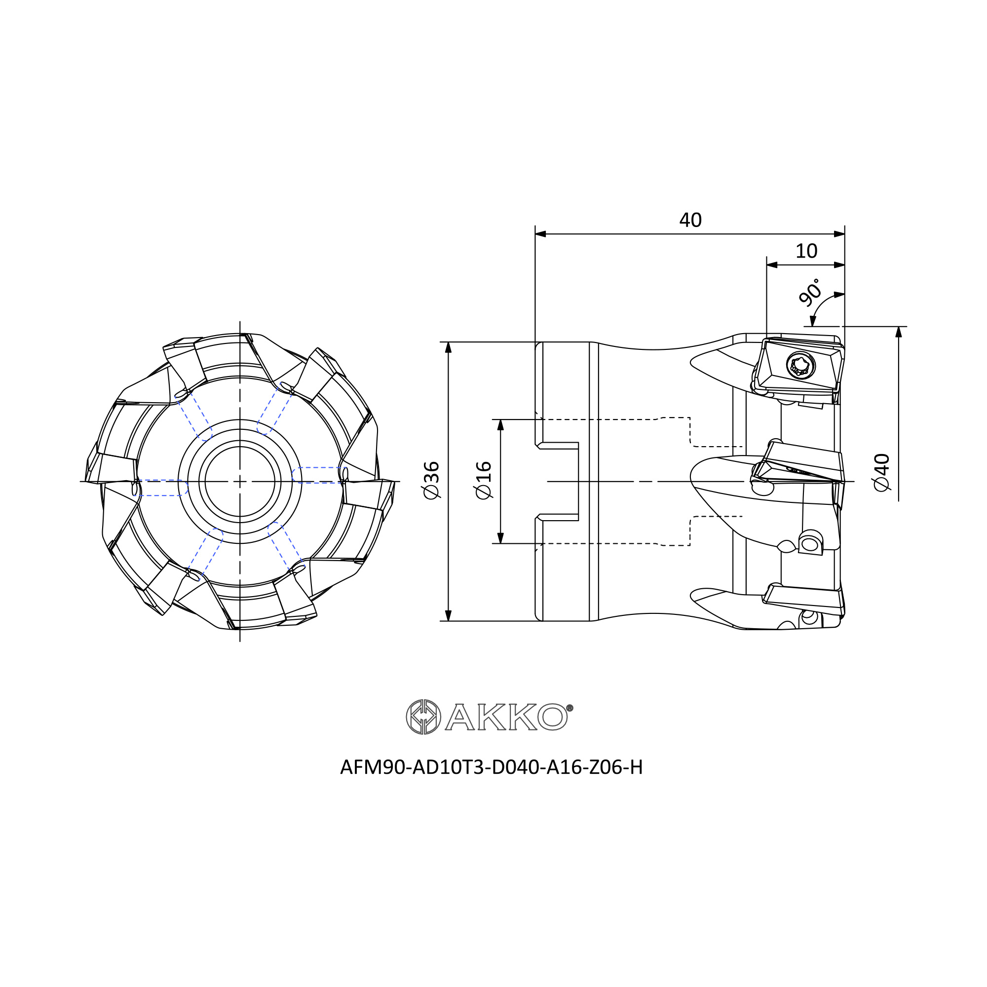 AKKO AFM90-AD10T3-D040-A16-Z06-H