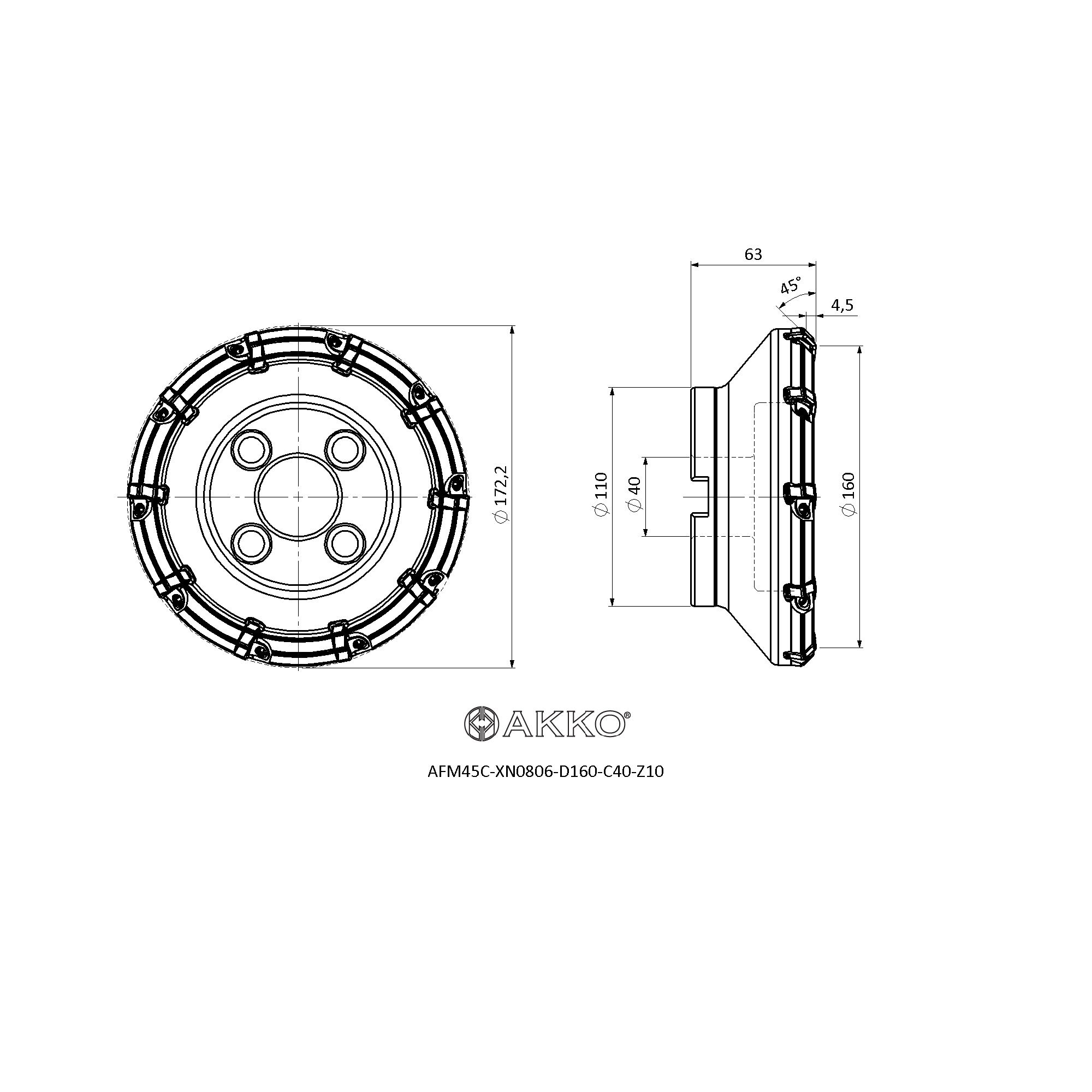 AKKO AFM45C-XN0806-D160-C40-Z10 — фото 3