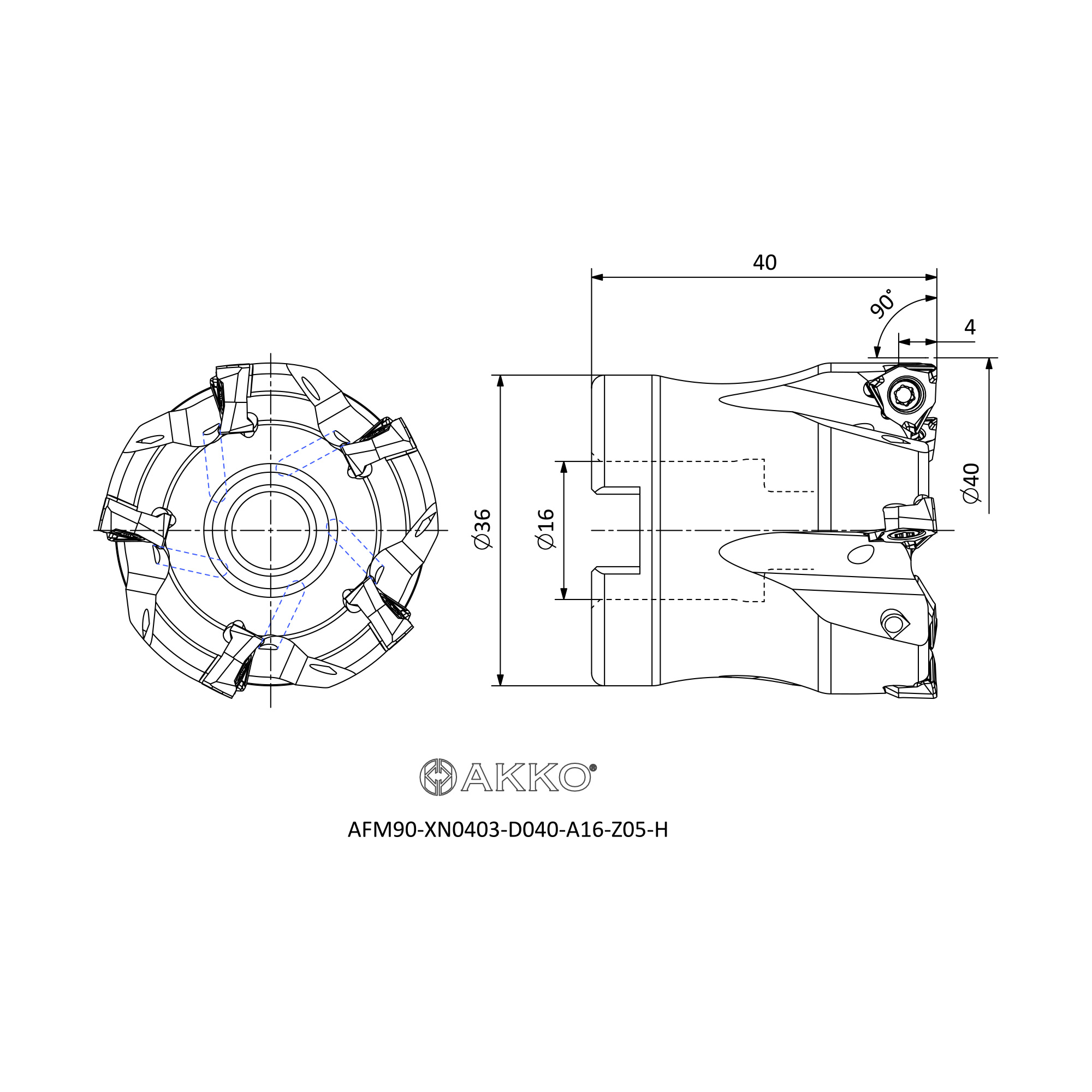 AKKO AFM90-XN0403-D040-A16-Z05-H — фото 3