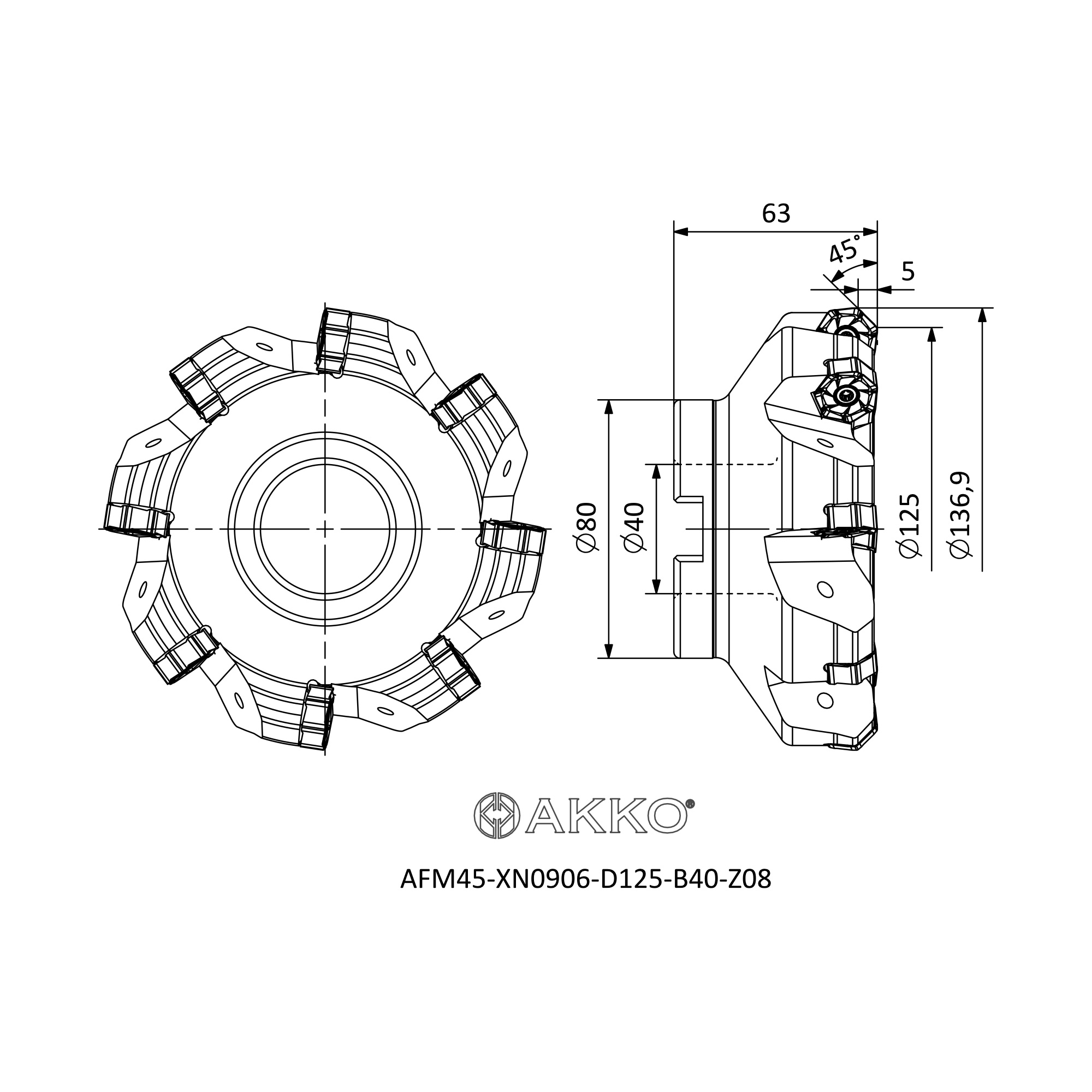 AKKO AFM45-XN0906-D125-B40-Z08 — фото 3