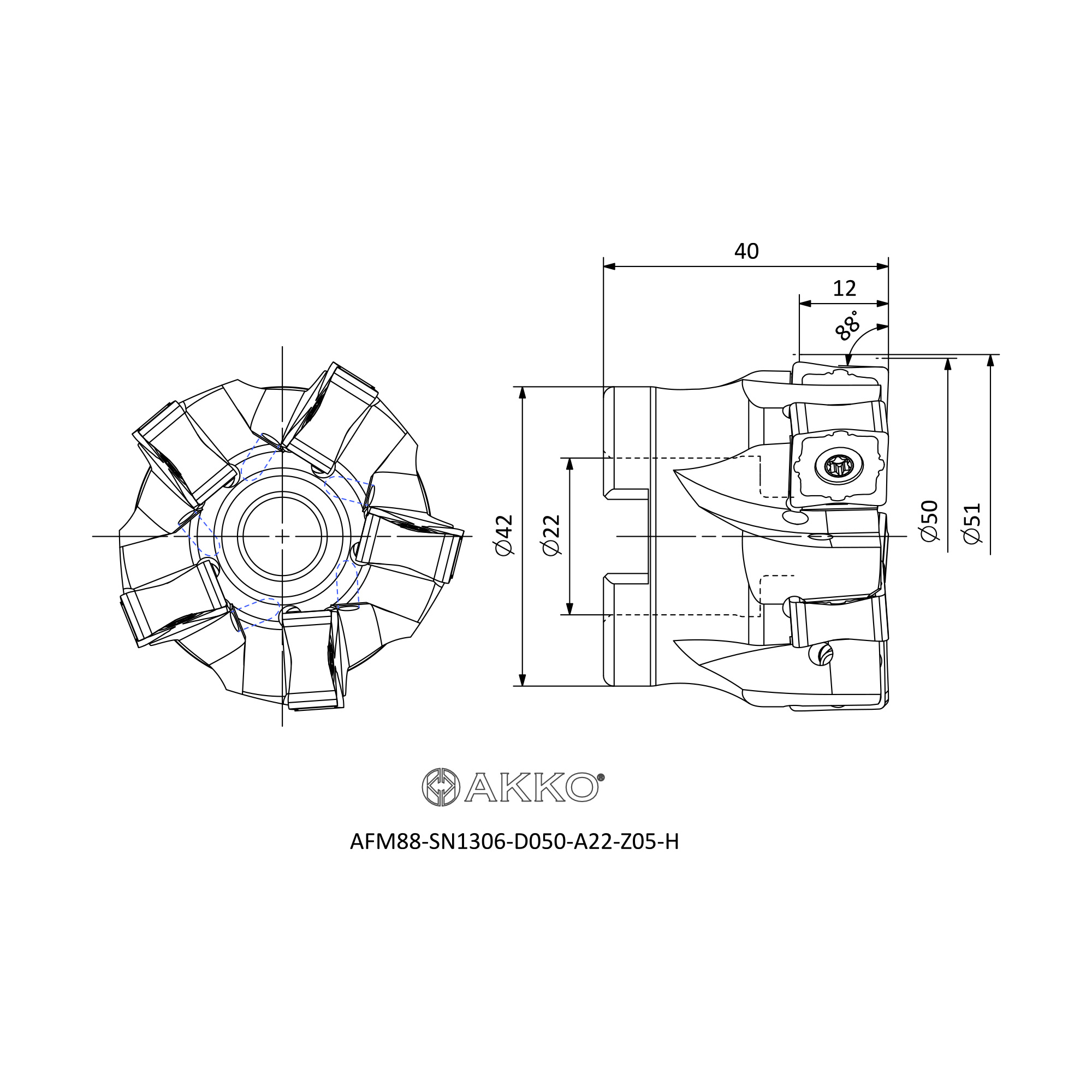 AKKO AFM88-SN1306-D050-A22-Z05-H — фото 3