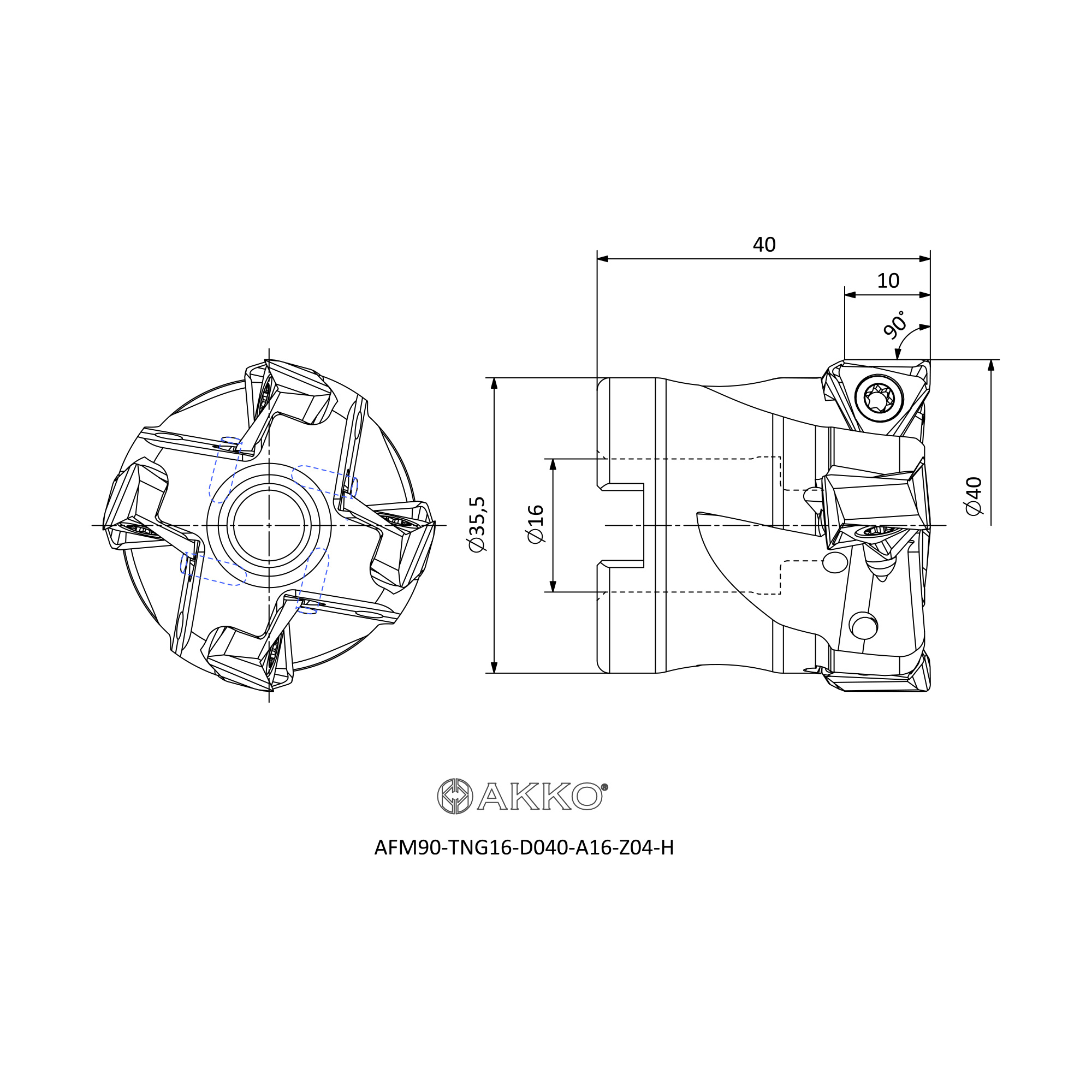 AKKO AFM90-TNG16-D040-A16-Z04-H — фото 3