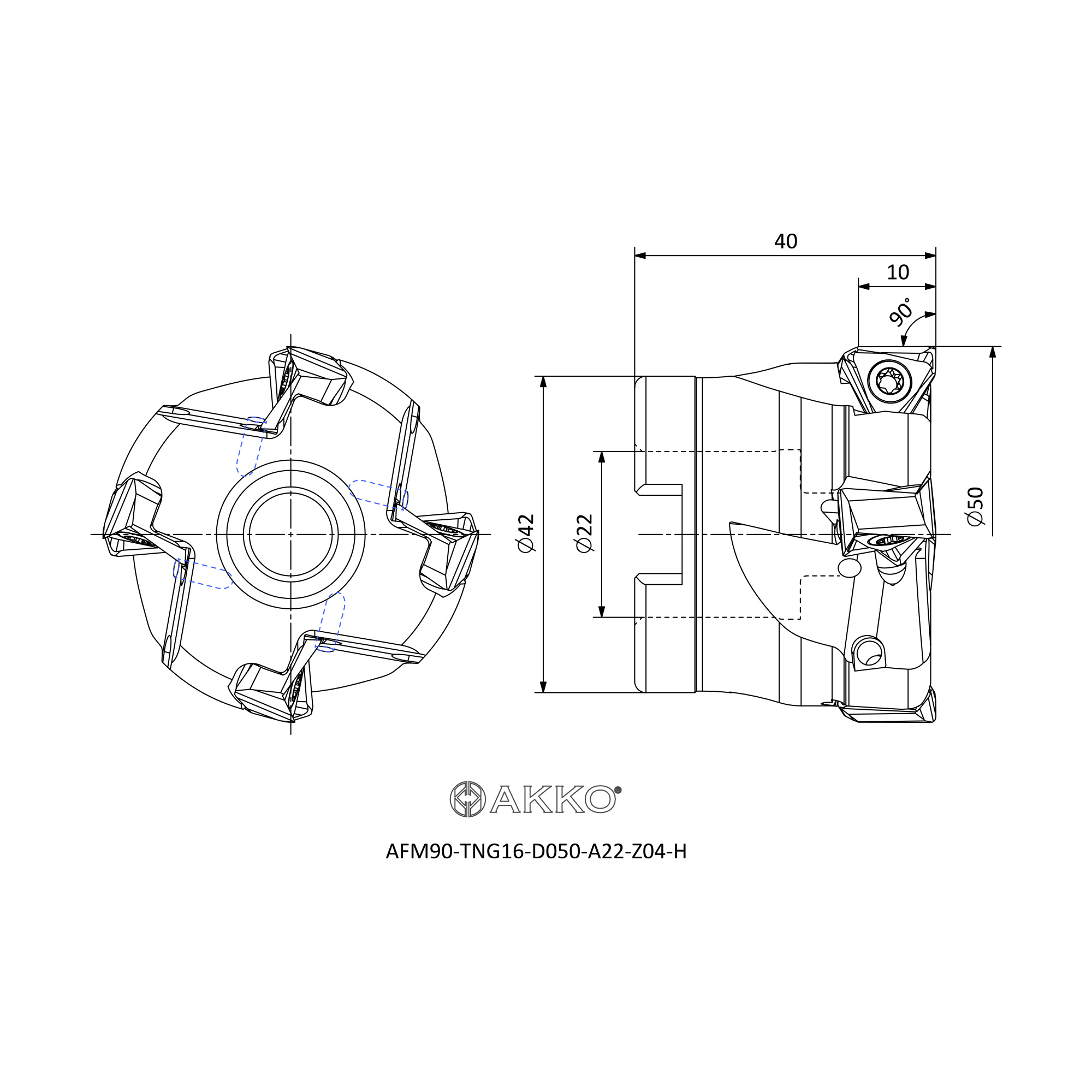 AKKO AFM90-TNG16-D050-A22-Z04-H — фото 3