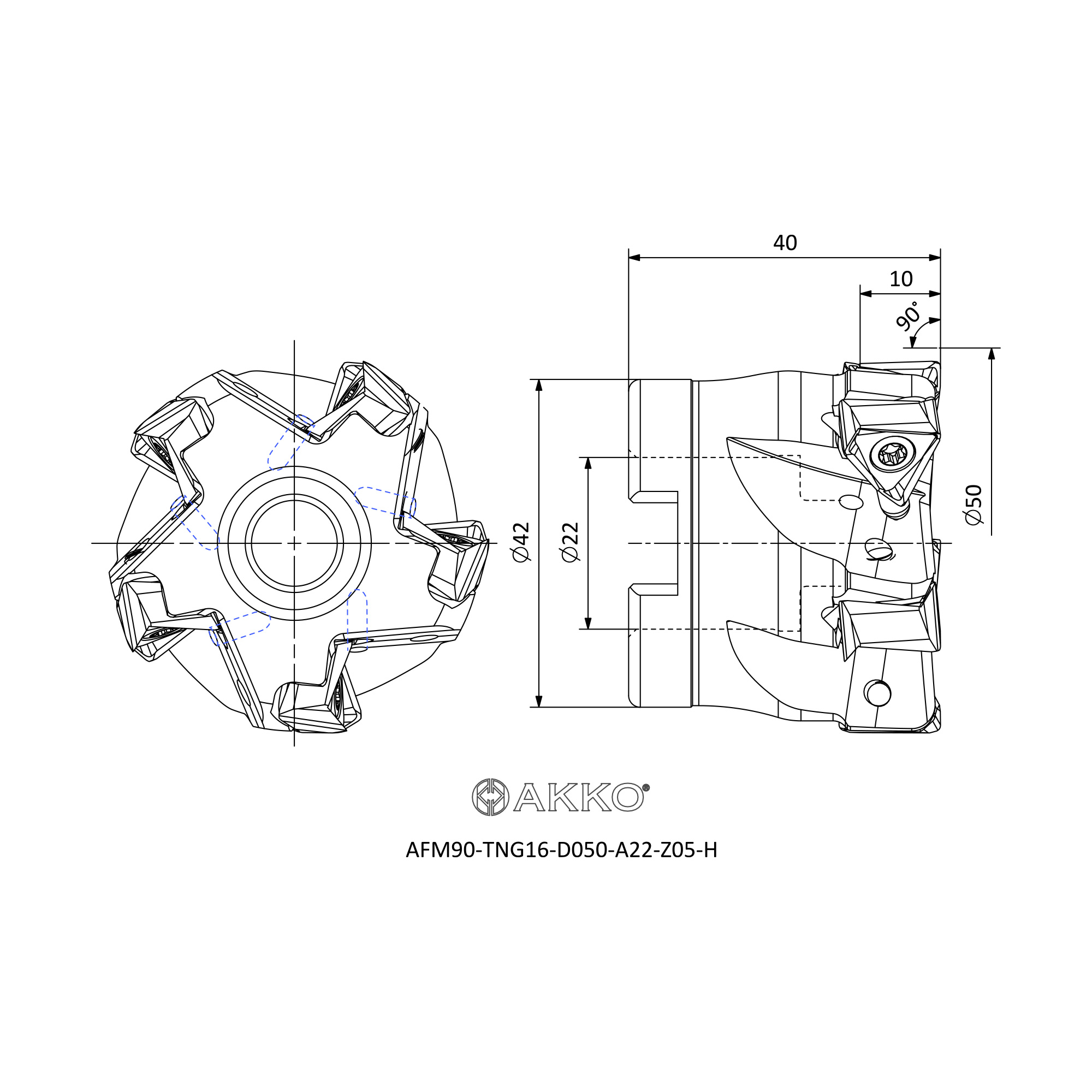 AKKO AFM90-TNG16-D050-A22-Z05-H — фото 3