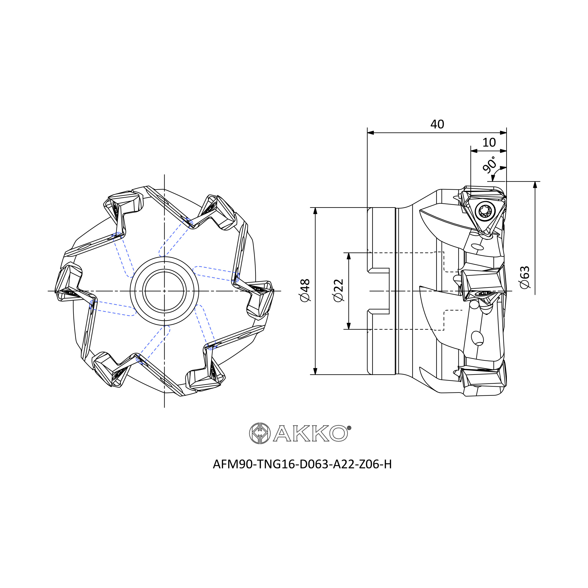AKKO AFM90-TNG16-D063-A22-Z06-H — фото 3