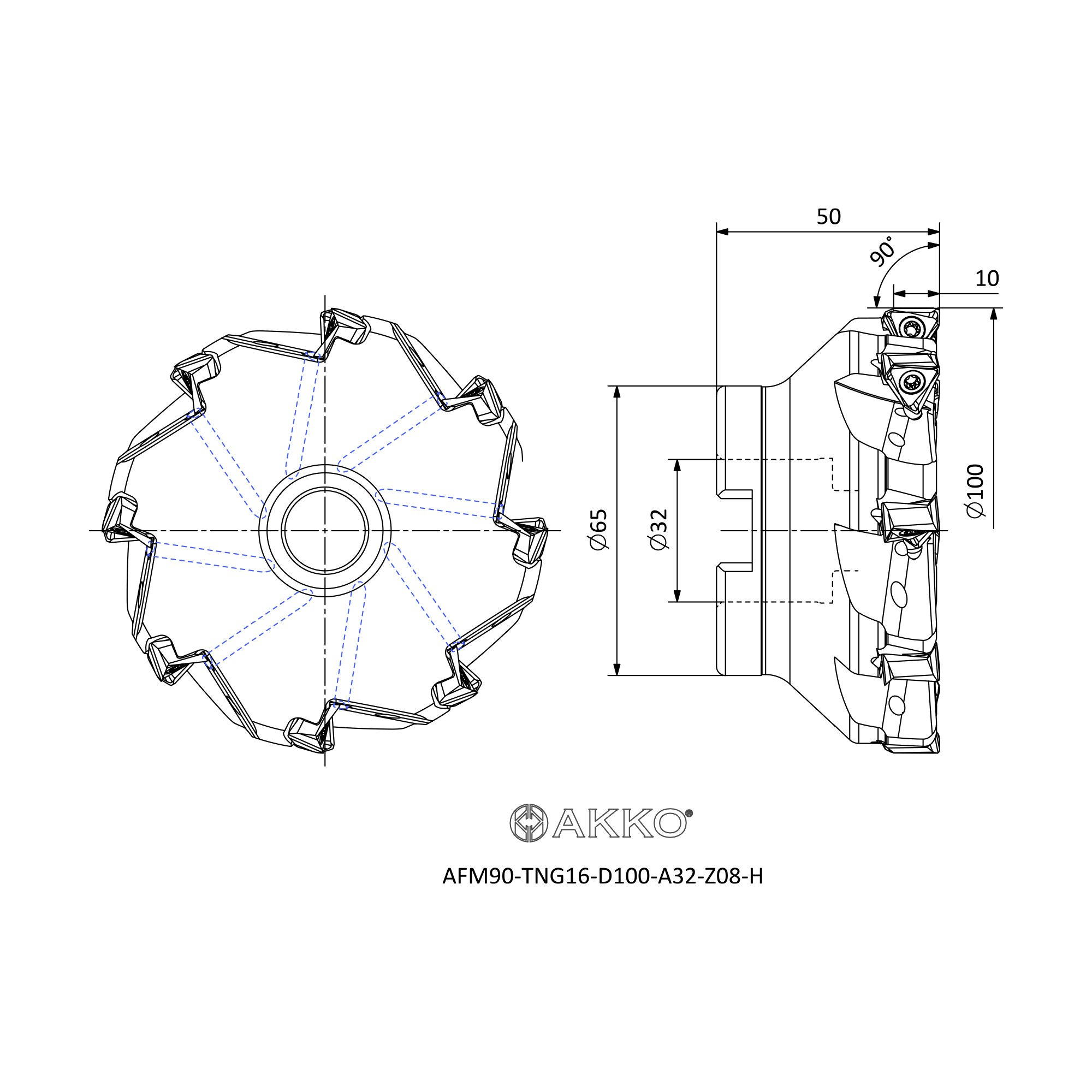 AKKO AFM90-TNG16-D100-A32-Z08-H — фото 3