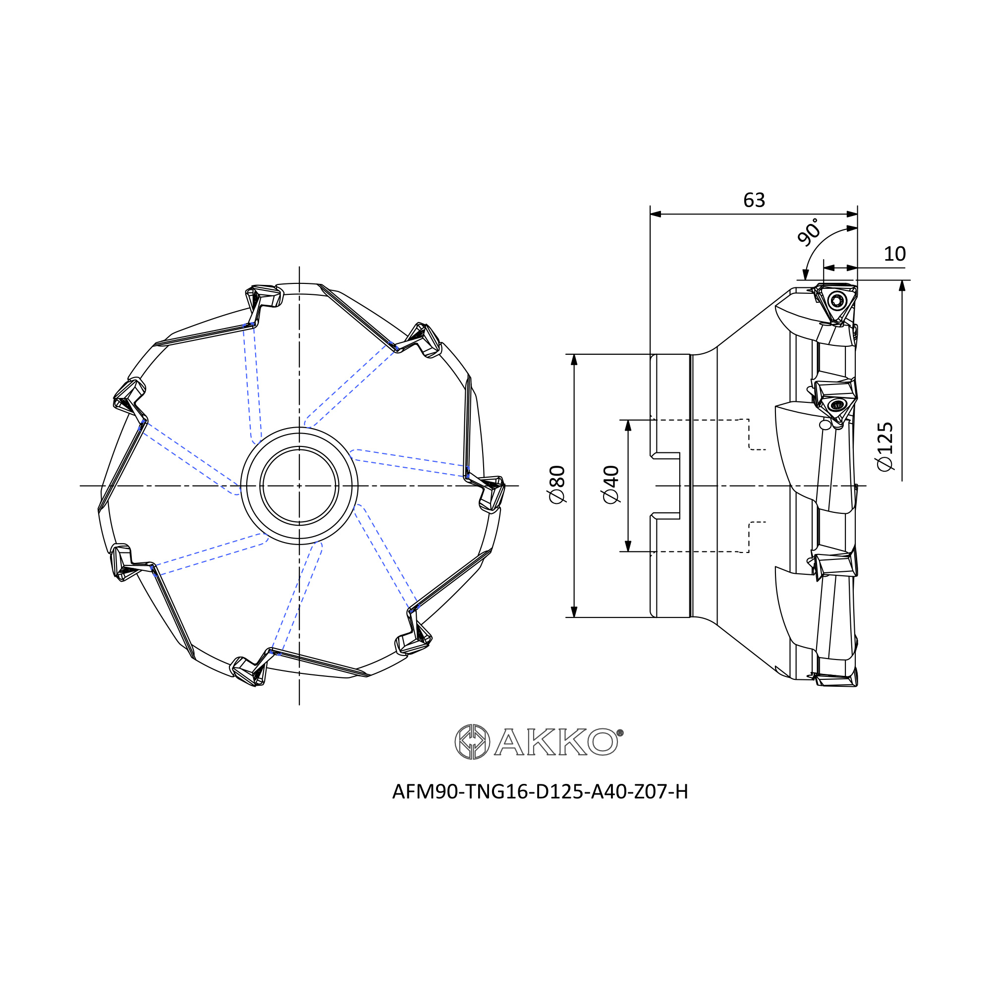 AKKO AFM90-TNG16-D125-A40-Z07-H — фото 3