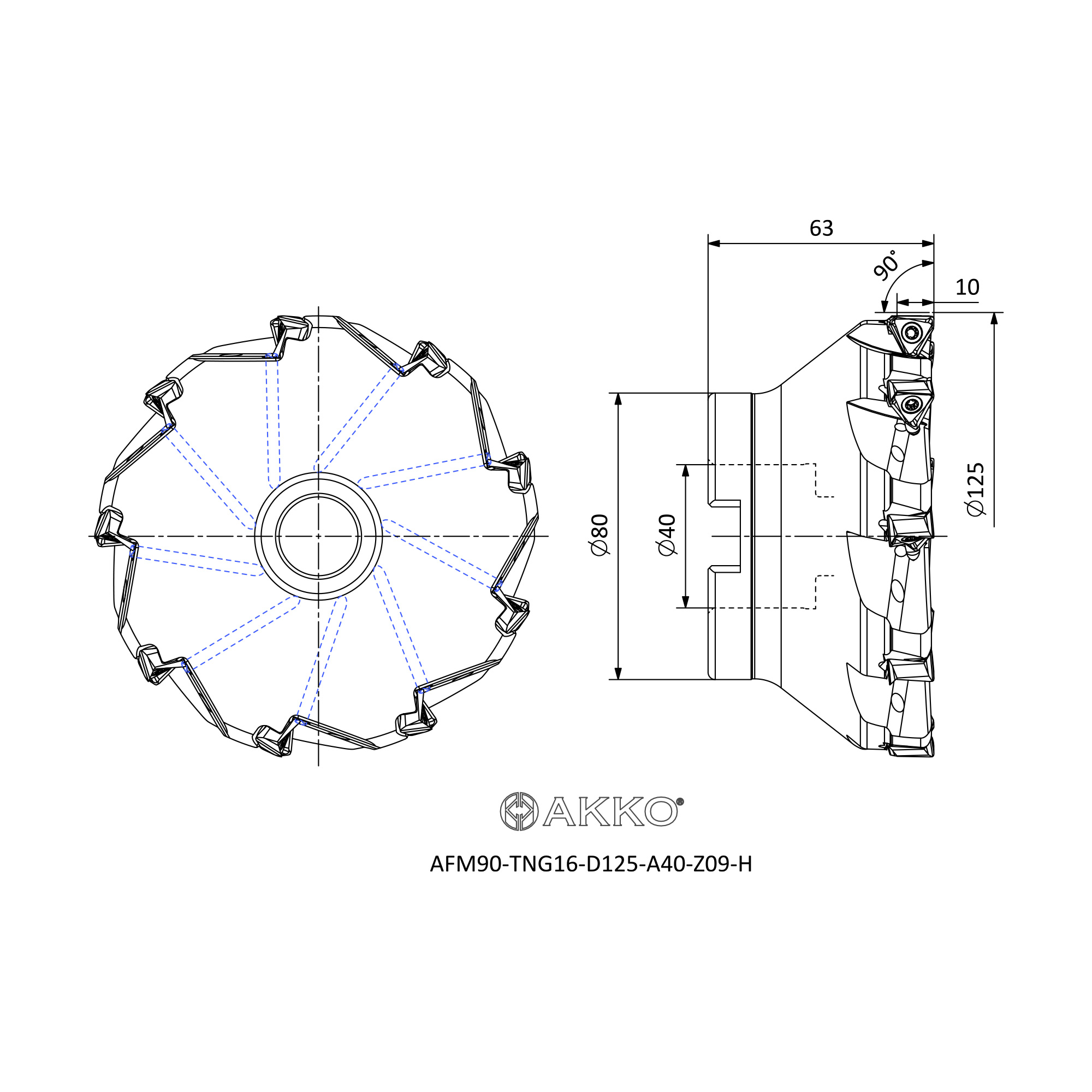 AKKO AFM90-TNG16-D125-A40-Z09-H — фото 3