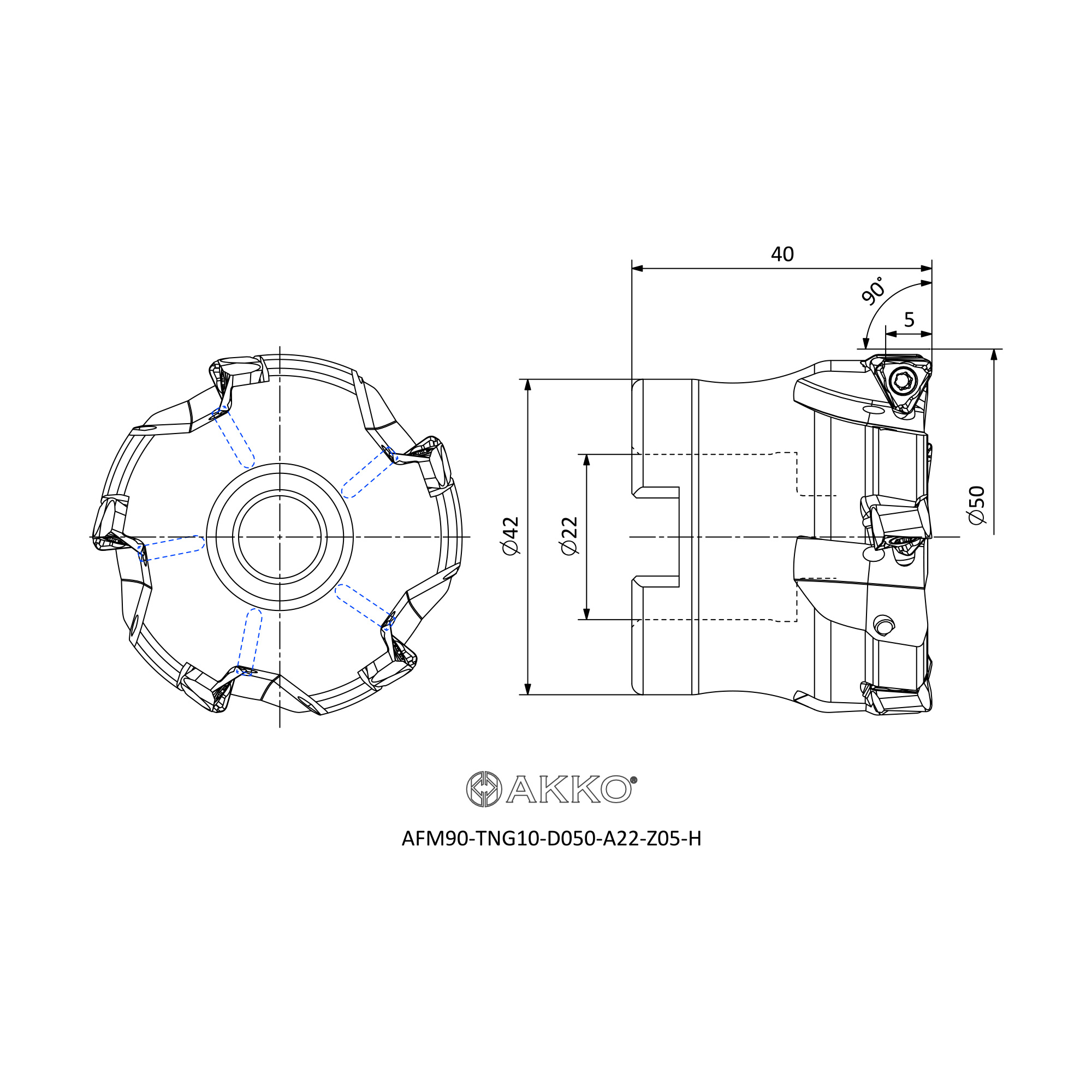 AKKO AFM90-TNG10-D050-A22-Z05-H — фото 3