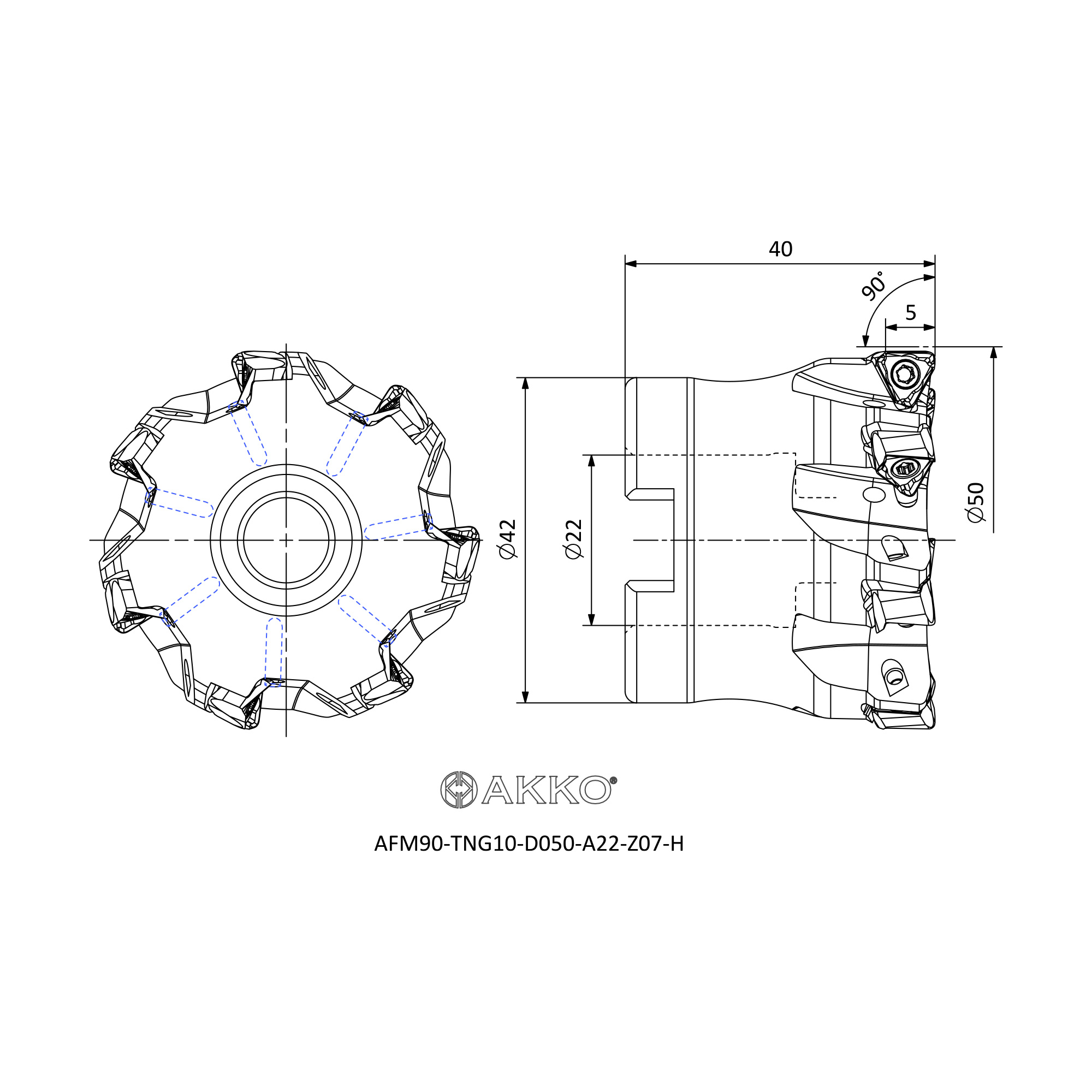 AKKO AFM90-TNG10-D050-A22-Z07-H — фото 3