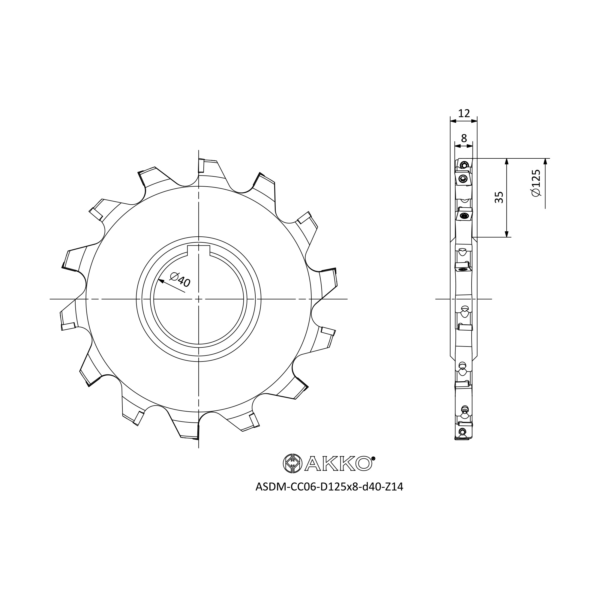 AKKO ASDM-CC06-D125x8-d40-Z14 — фото 3