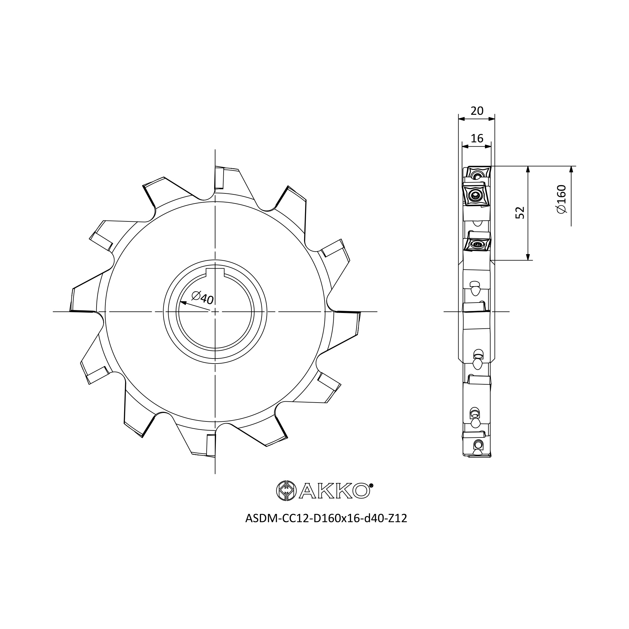 AKKO ASDM-CC12-D160x16-d40-Z12 — фото 3