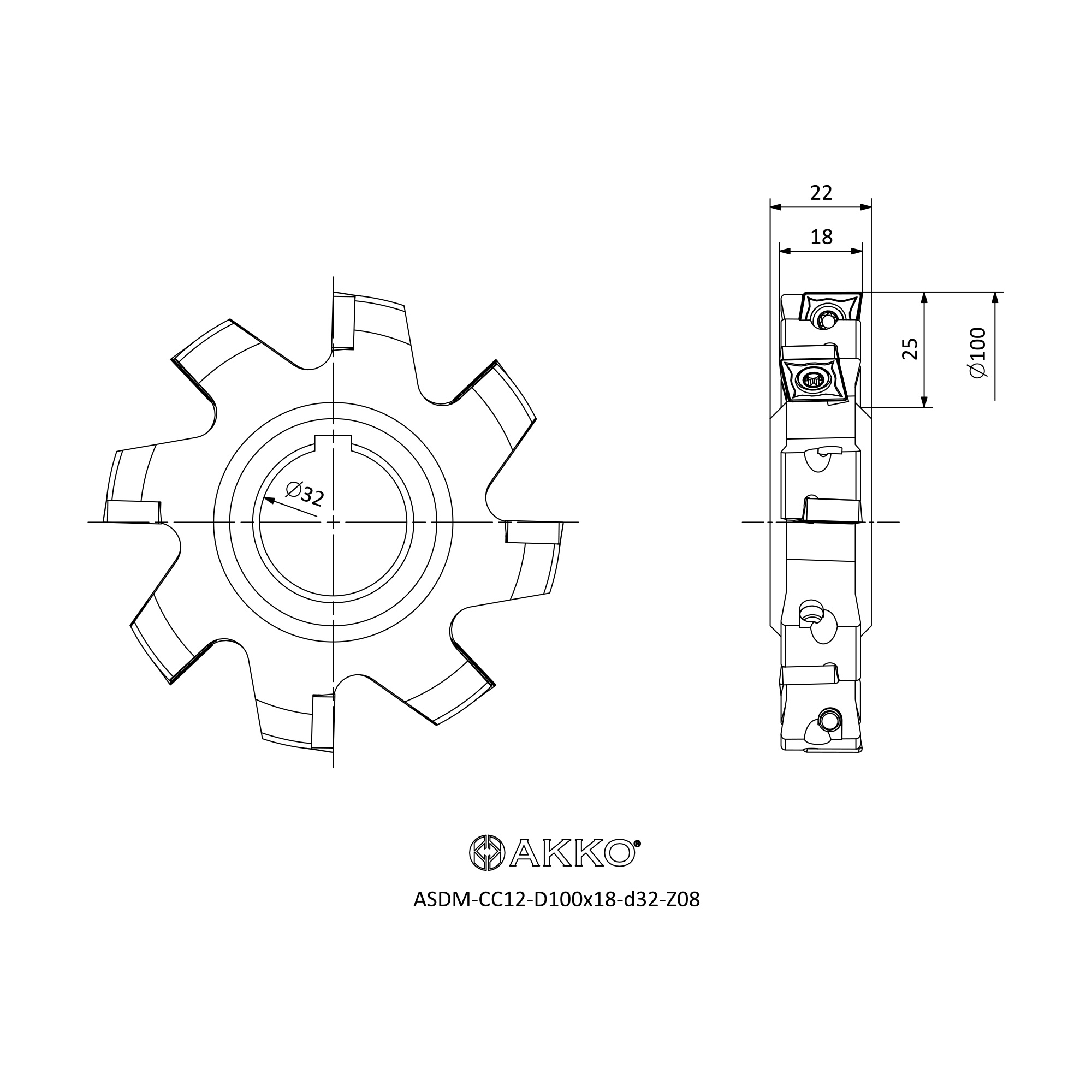 AKKO ASDM-CC12-D100x18-d32-Z08 — фото 3