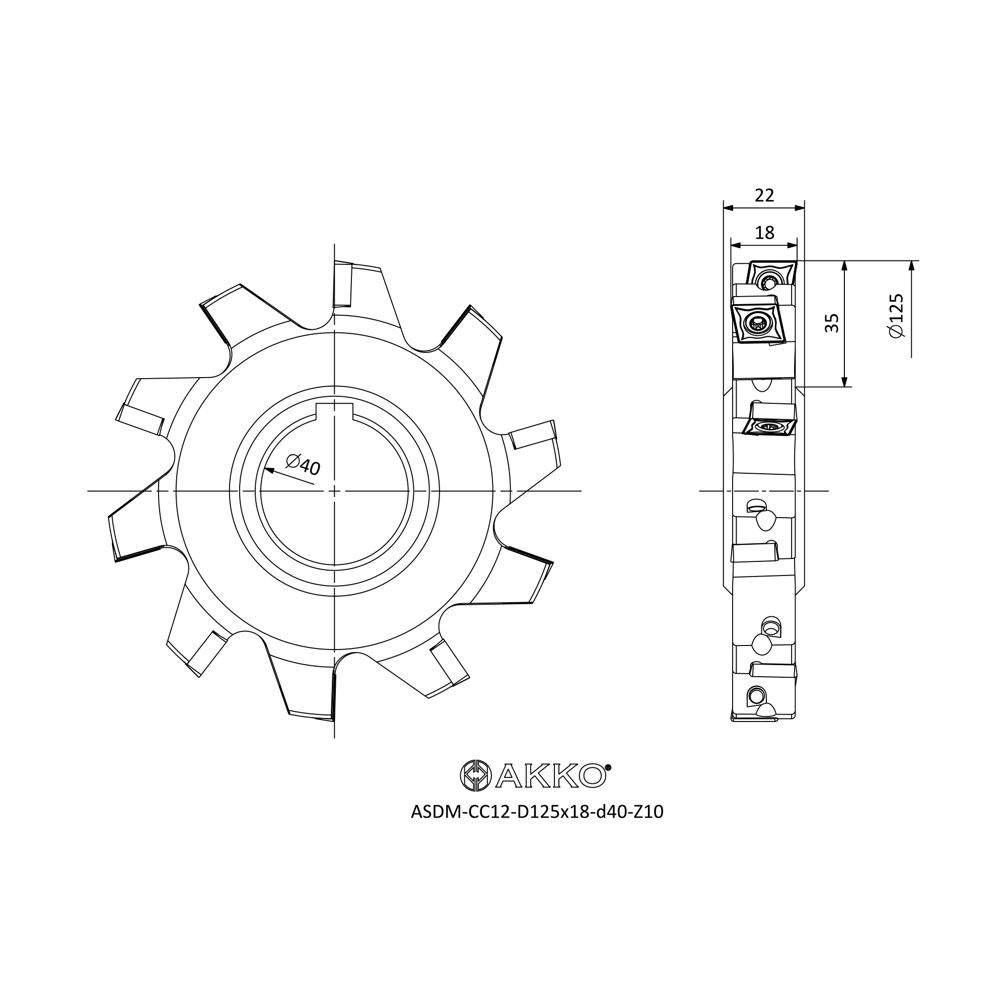 AKKO ASDM-CC12-D125x18-d40-Z10 — фото 3
