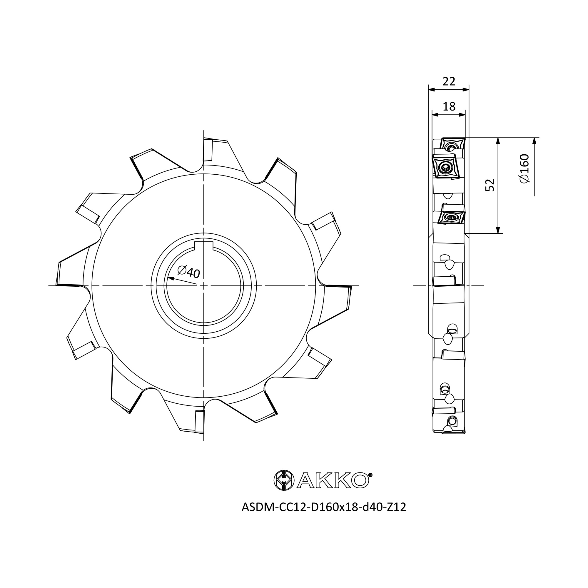 AKKO ASDM-CC12-D160x18-d40-Z12 — фото 3