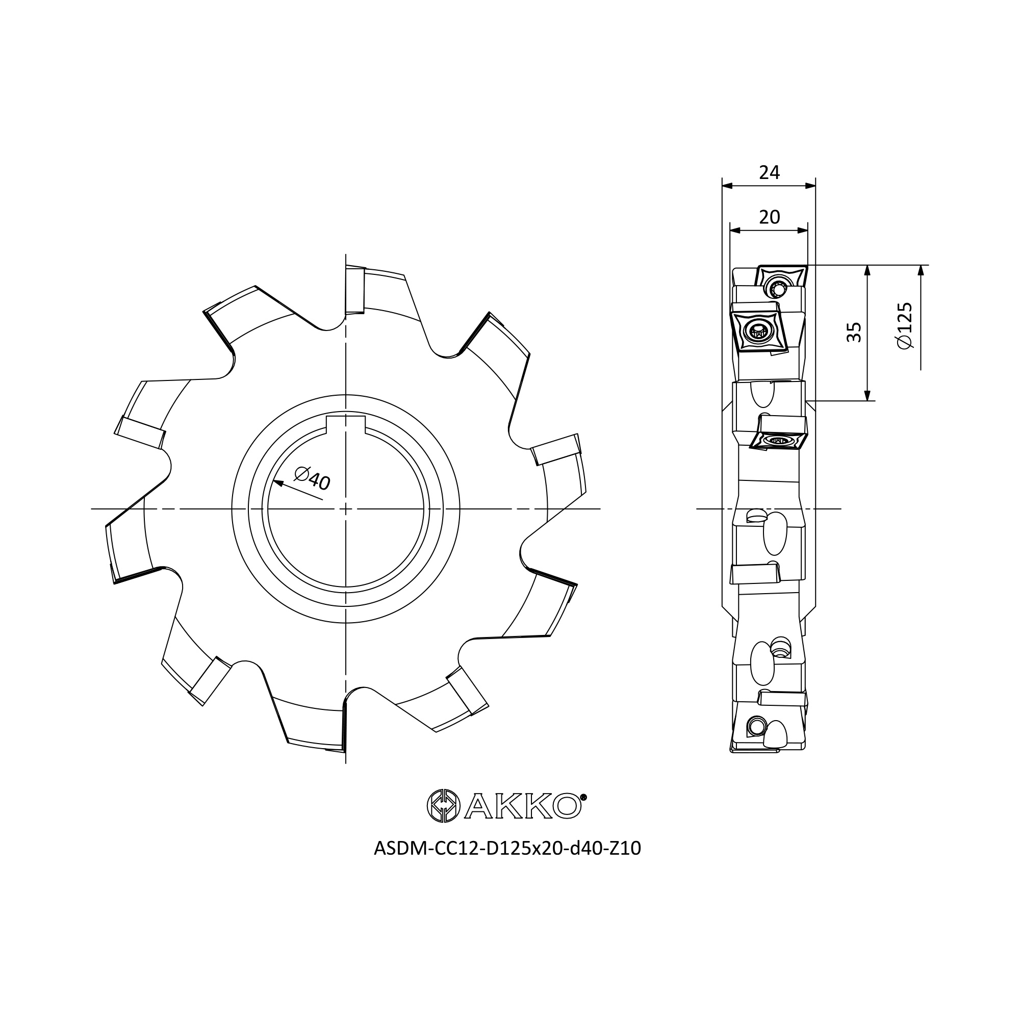 AKKO ASDM-CC12-D125x20-d40-Z10 — фото 3