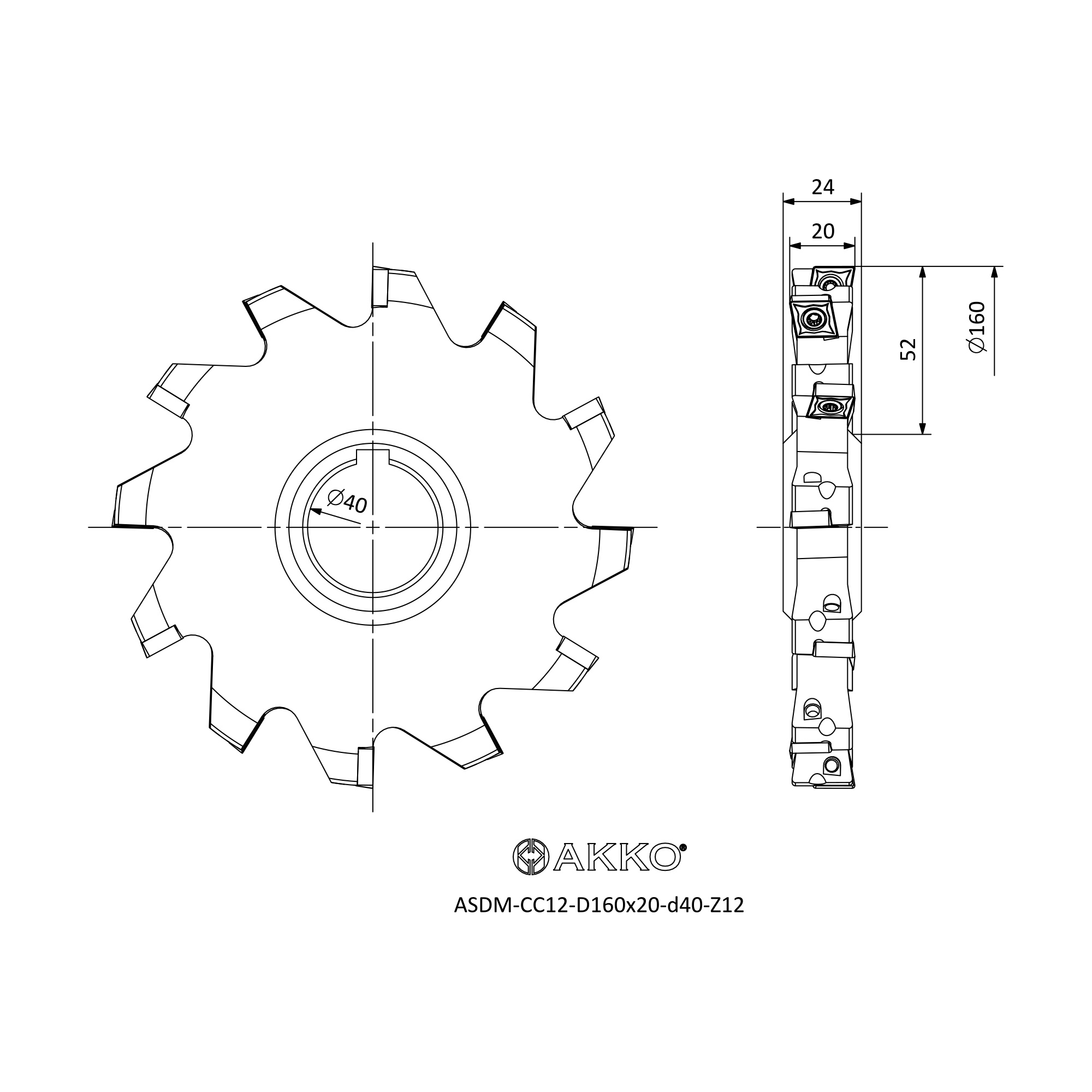 AKKO ASDM-CC12-D160x20-d40-Z12 — фото 3
