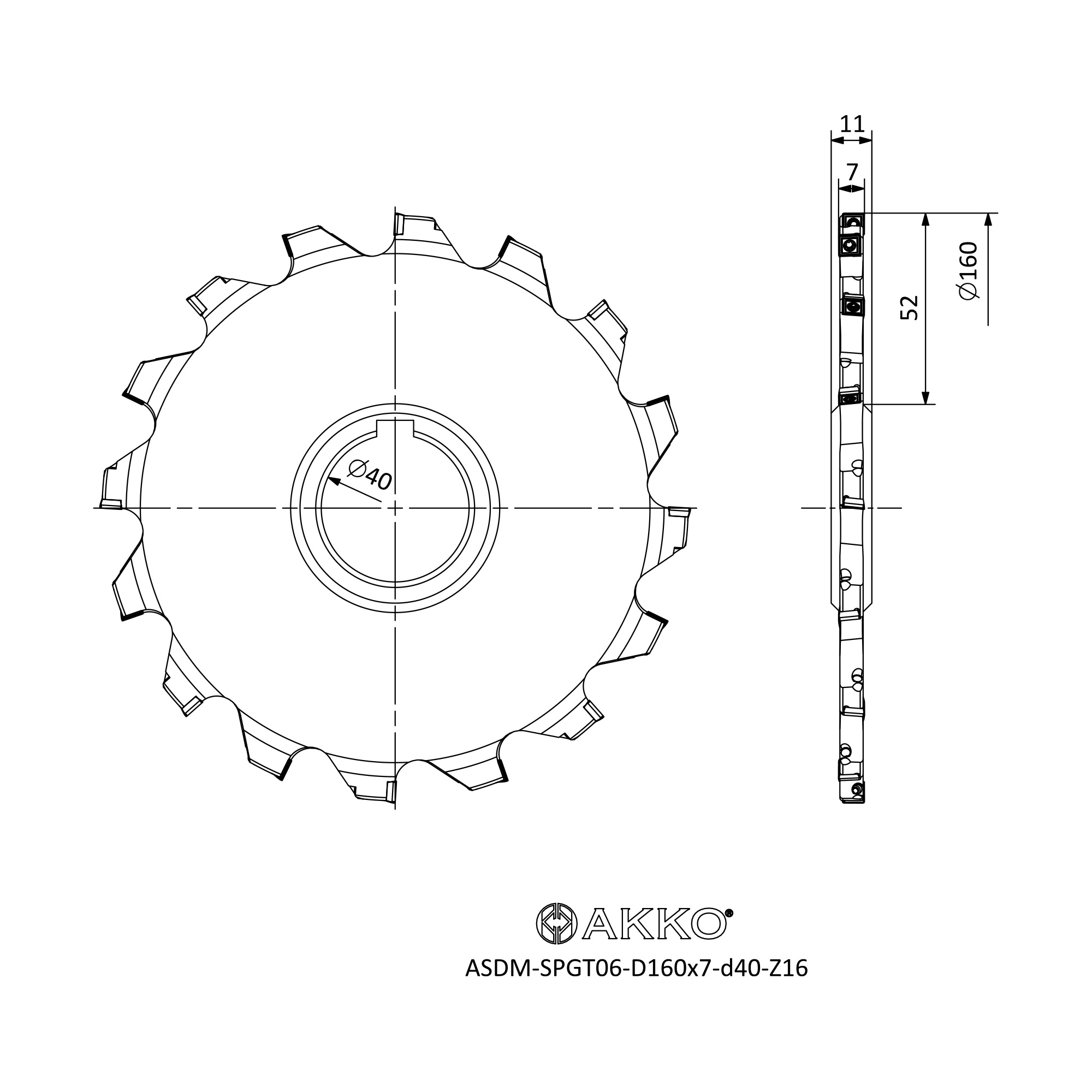 AKKO ASDM-SPGT06-D160x7-d40-Z16 — фото 3