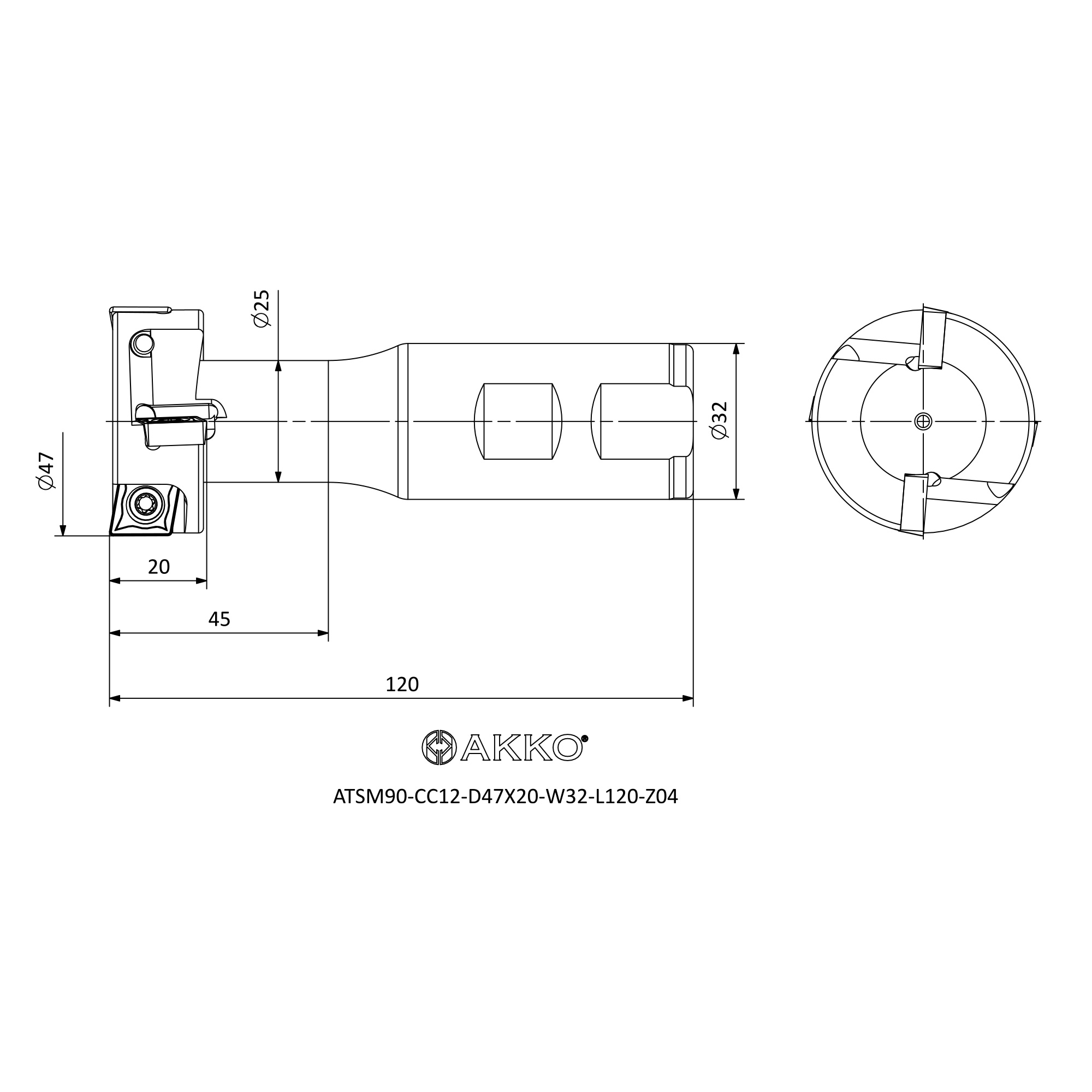AKKO ATSM90-CC12-D47X20-W32-L120-Z04 — фото 2