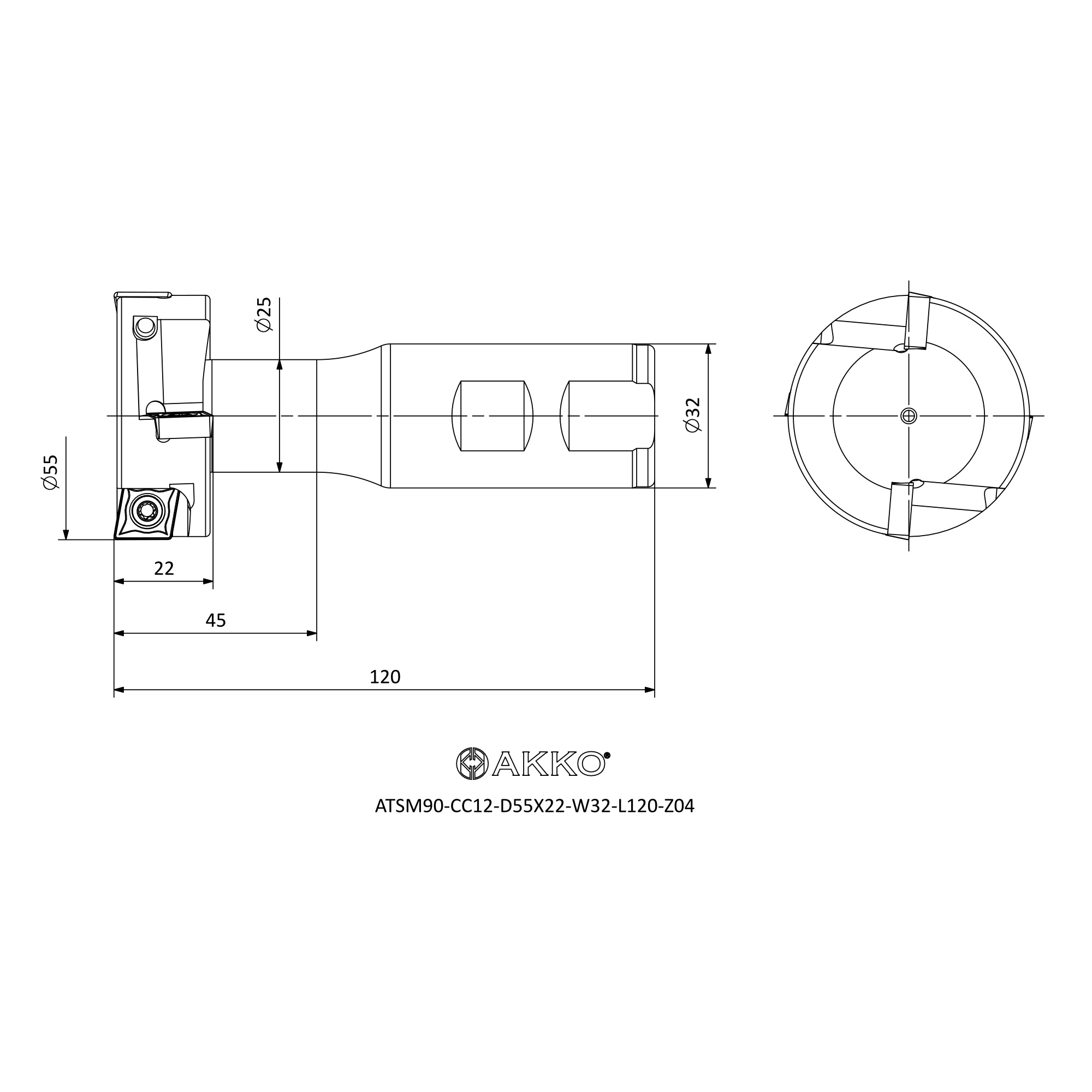 AKKO ATSM90-CC12-D55X22-W32-L120-Z04 — фото 3