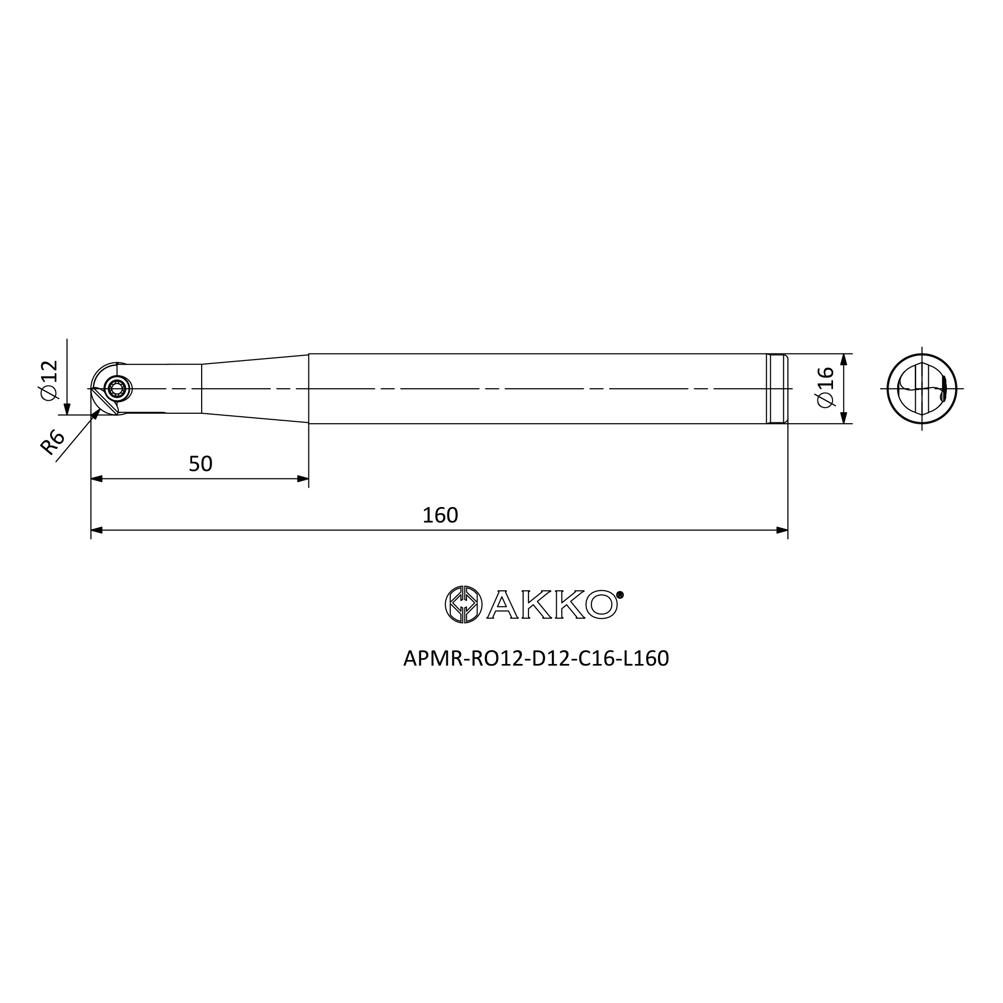 AKKO APMR-RO12-D12-C16-L160 — фото 3
