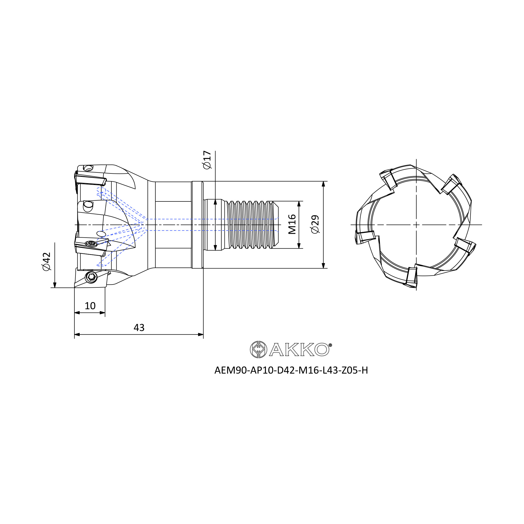 AKKO AEM90-AP10-D42-M16-L43-Z05-H — фото 3