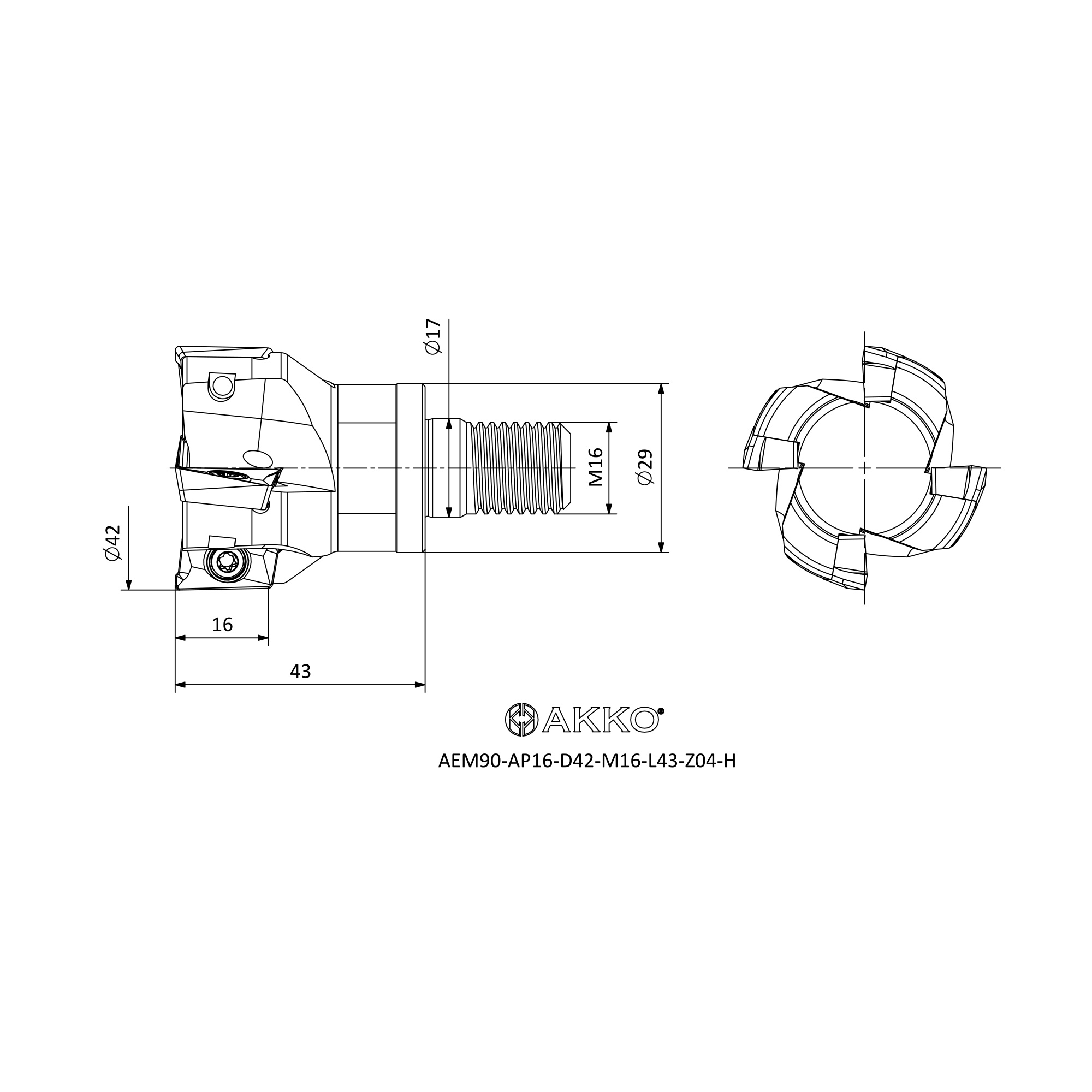 AKKO AEM90-AP16-D42-M16-L43-Z04 — фото 3