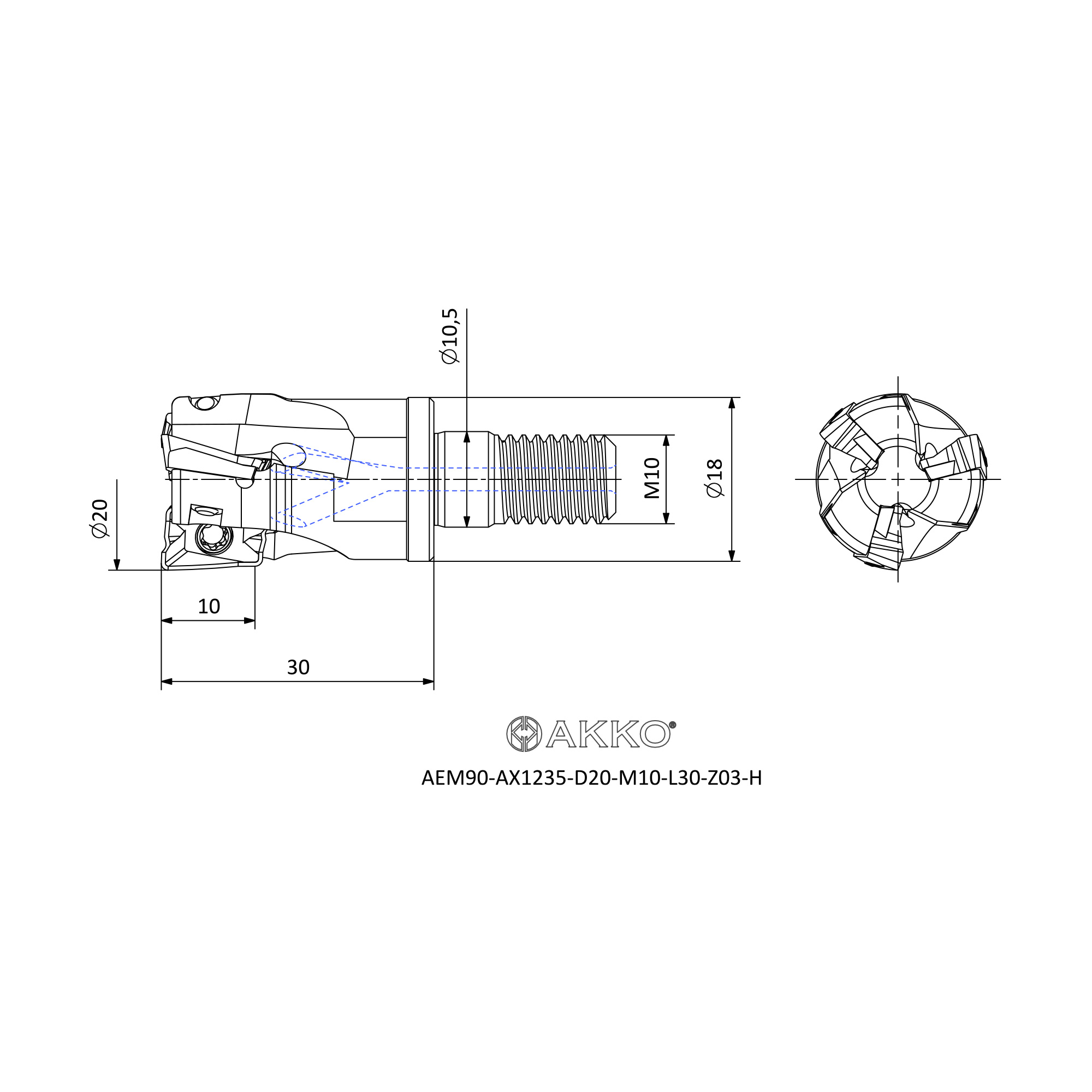 AKKO AEM90-AX1235-D20-M10-L30-Z03-H — фото 3