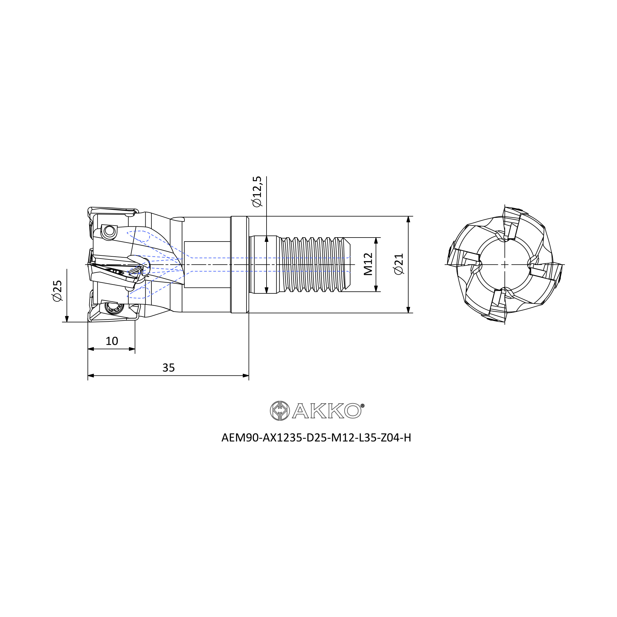 AKKO AEM90-AX1235-D25-M12-L35-Z04-H — фото 3