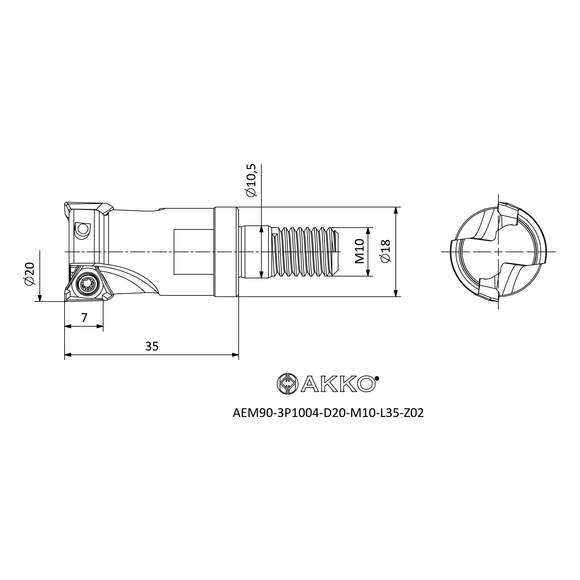 AKKO AEM90-3P1004-D20-M10-L35-Z02 — фото 3
