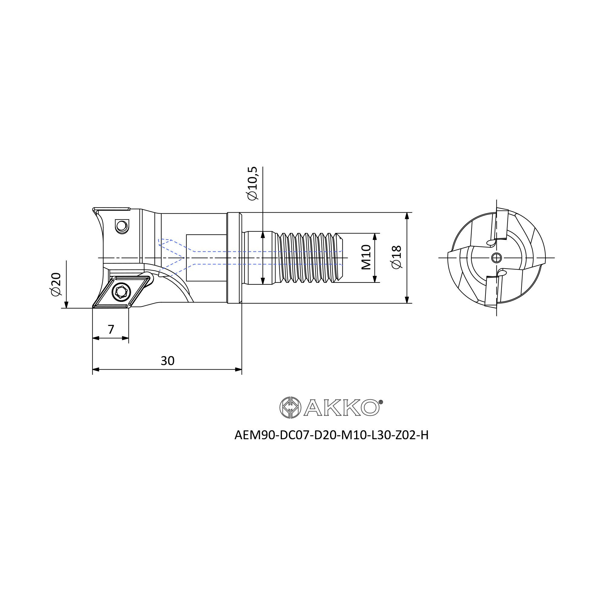 AKKO AEM90-DC07-D20-M10-L30-Z02-H — фото 3