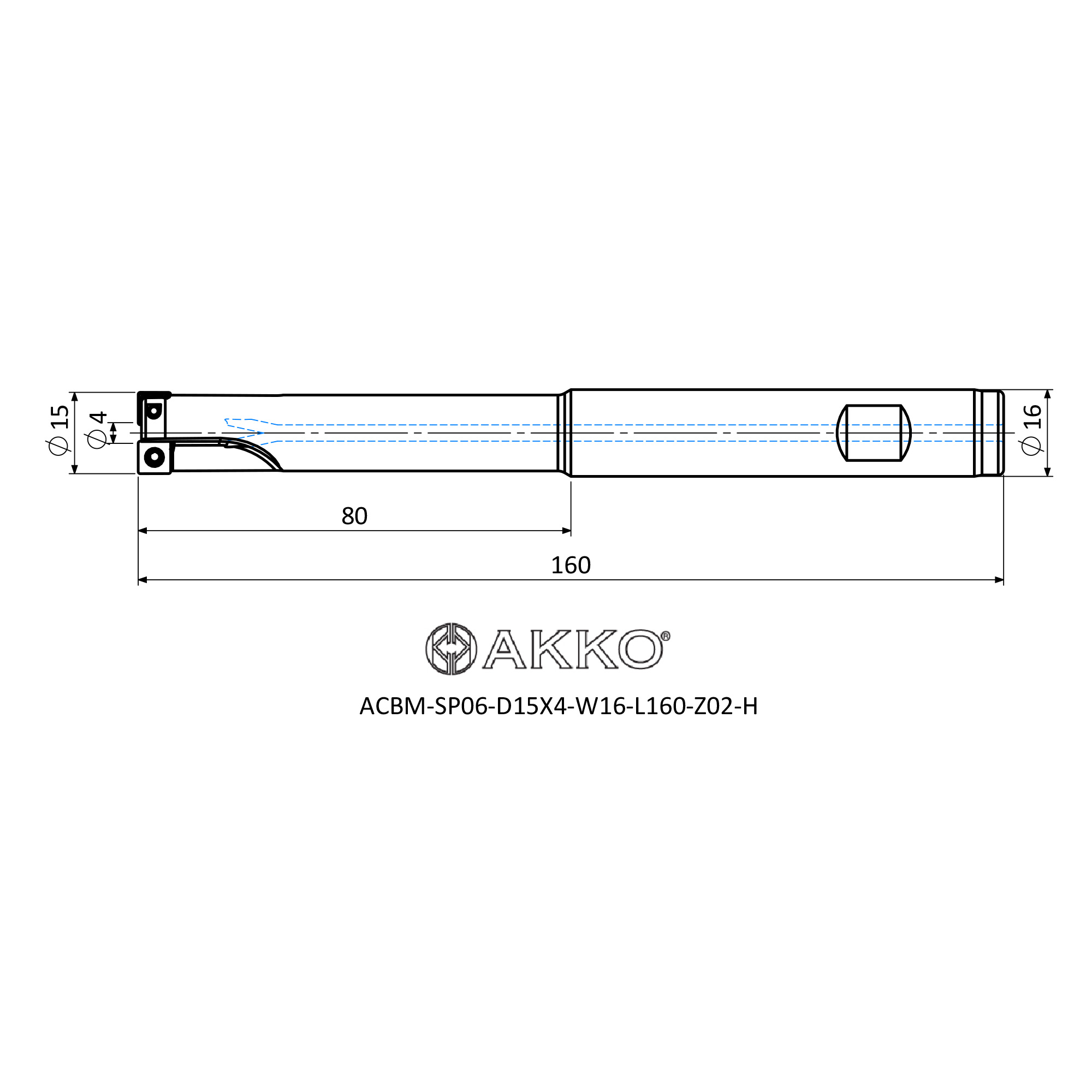 AKKO ACBM-SP06-D15X4-W16-L160-Z02-H — фото 3