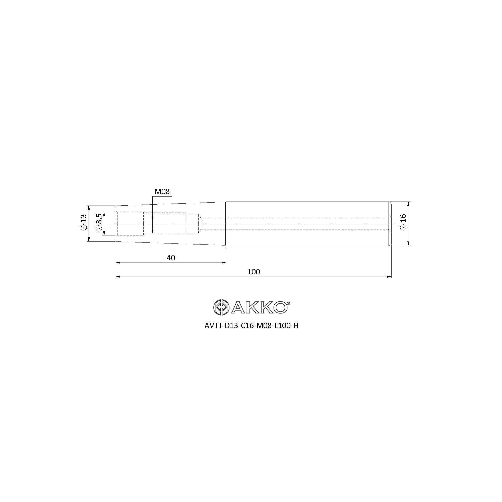 AKKO AVTT-D13-C16-M08-L100-H — фото 3
