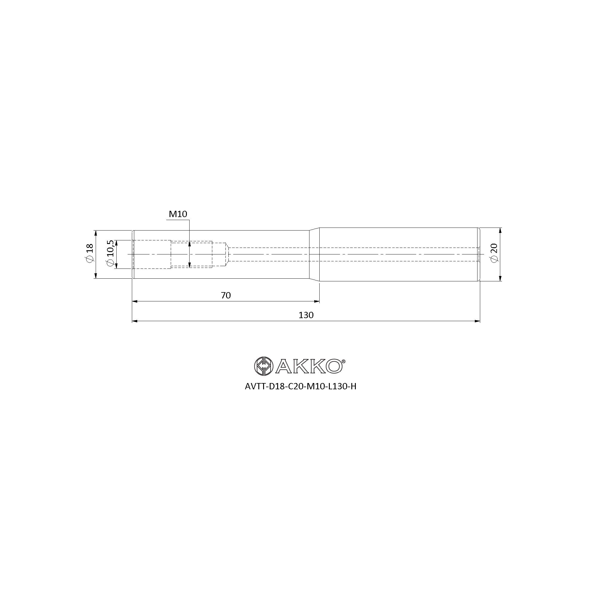AKKO AVTT-D18-C20-M10-L130-H — фото 3