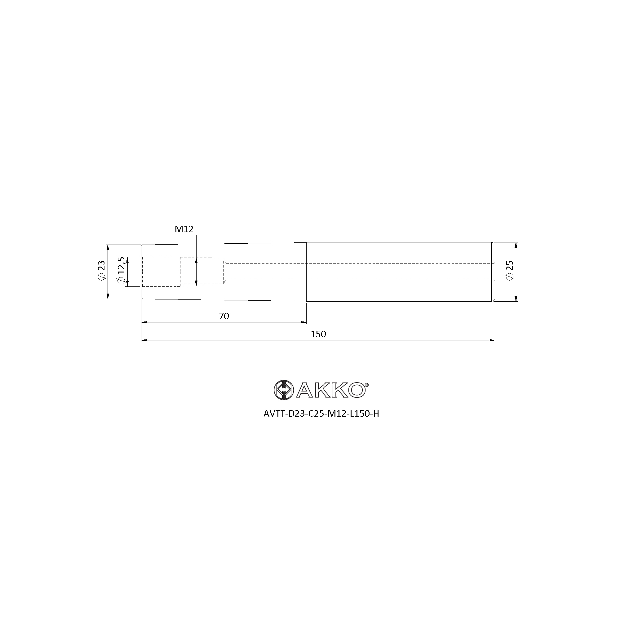 AKKO AVTT-D23-C25-M12-L150-H — фото 3