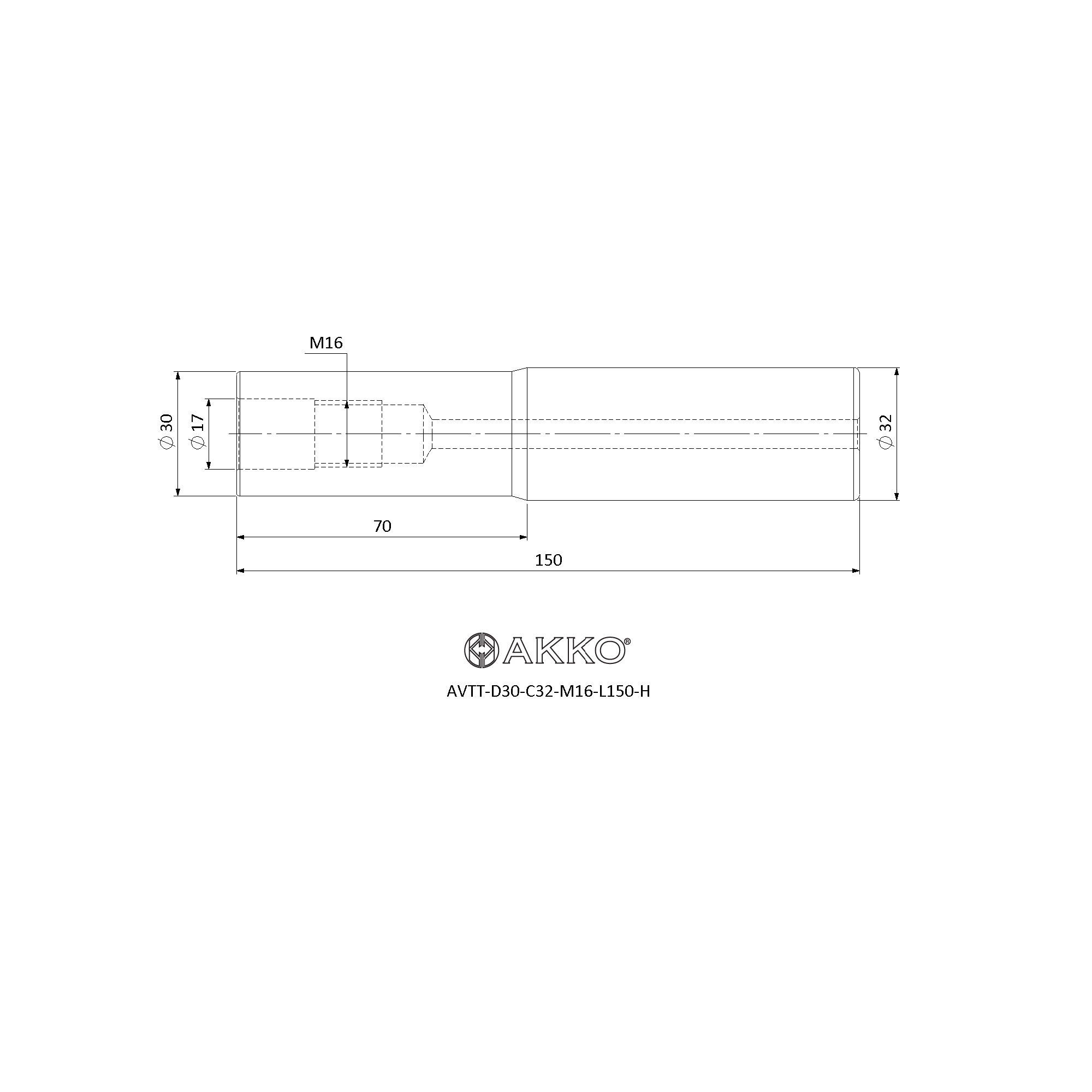 AKKO AVTT-D30-C32-M16-L150-H — фото 3