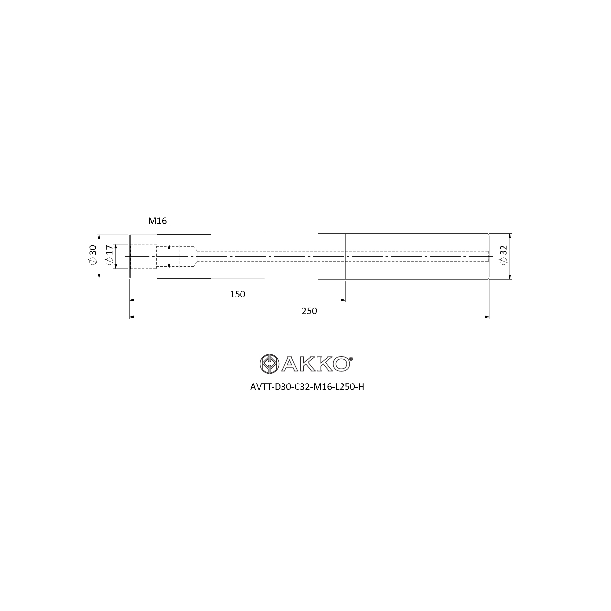 AKKO AVTT-D30-C32-M16-L250-H — фото 3