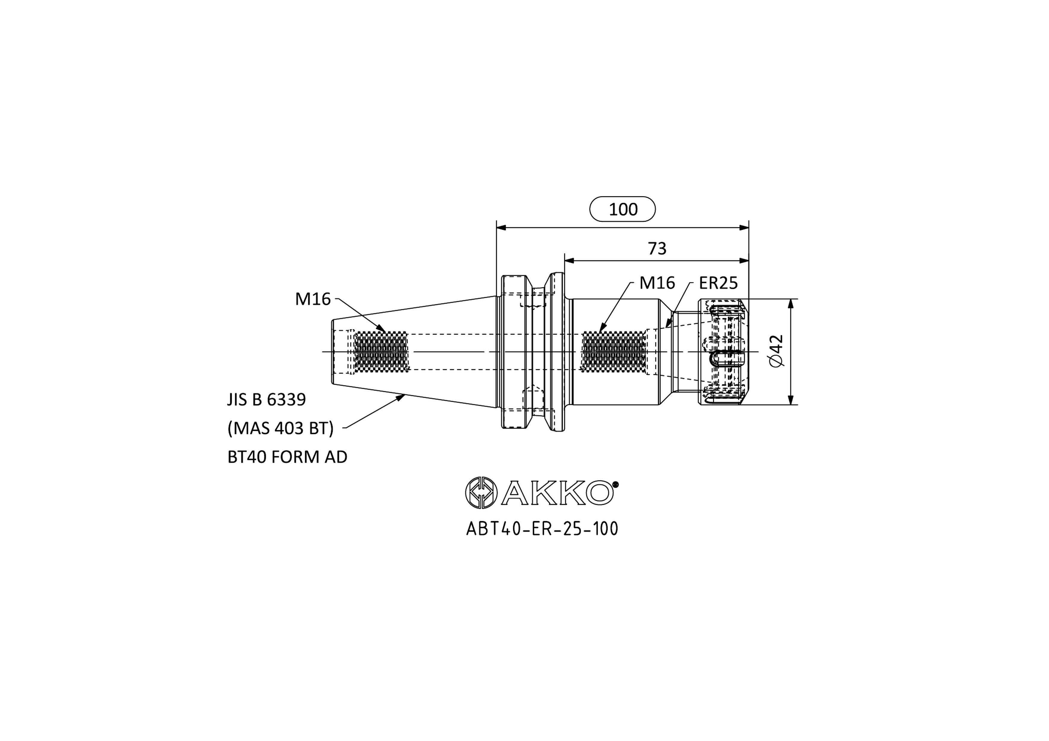 AKKO ABT40-ER-25-100 — фото 3
