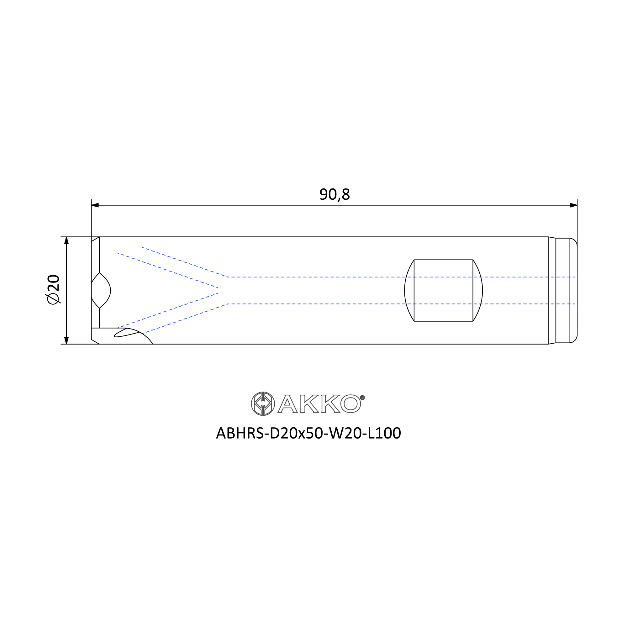 AKKO ABHRS-D20x50-W20-L100 — фото 3