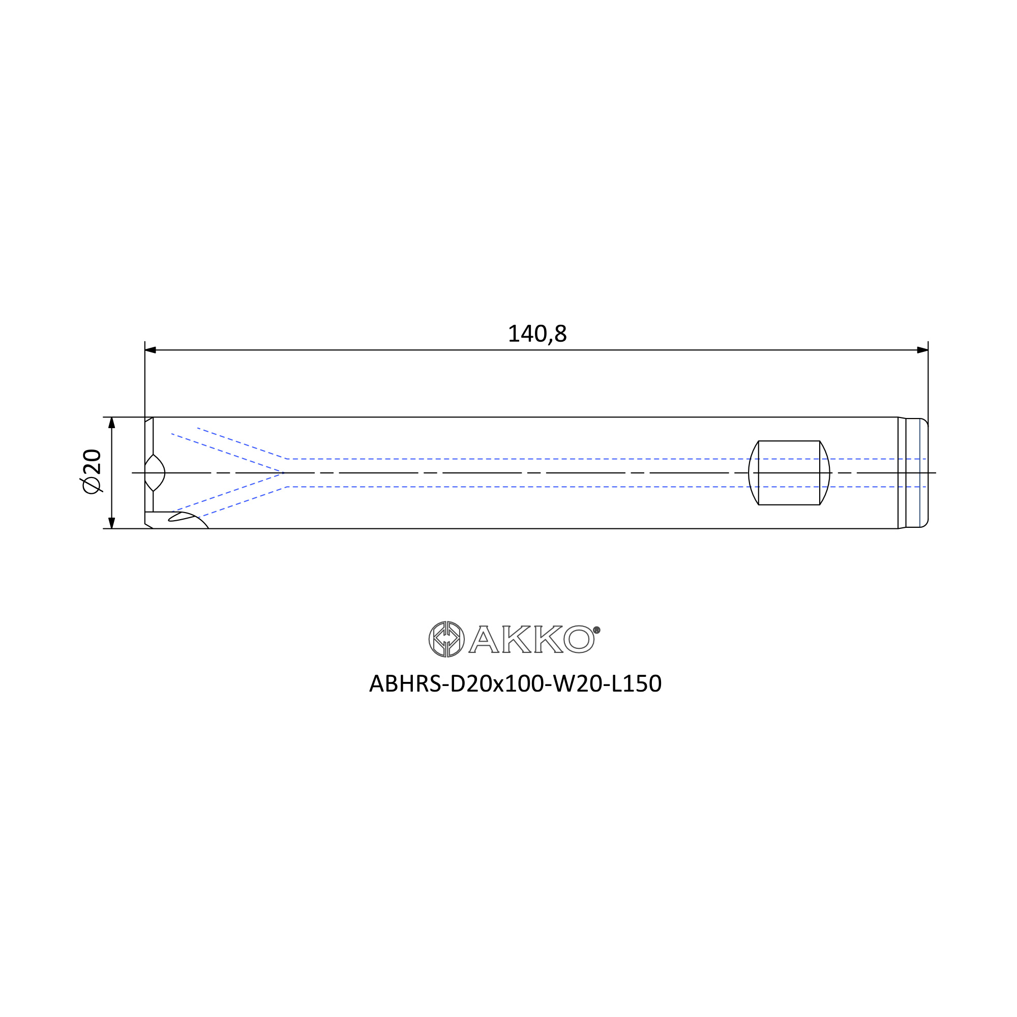 AKKO ABHRS-D20x100-W20-L150 — фото 3