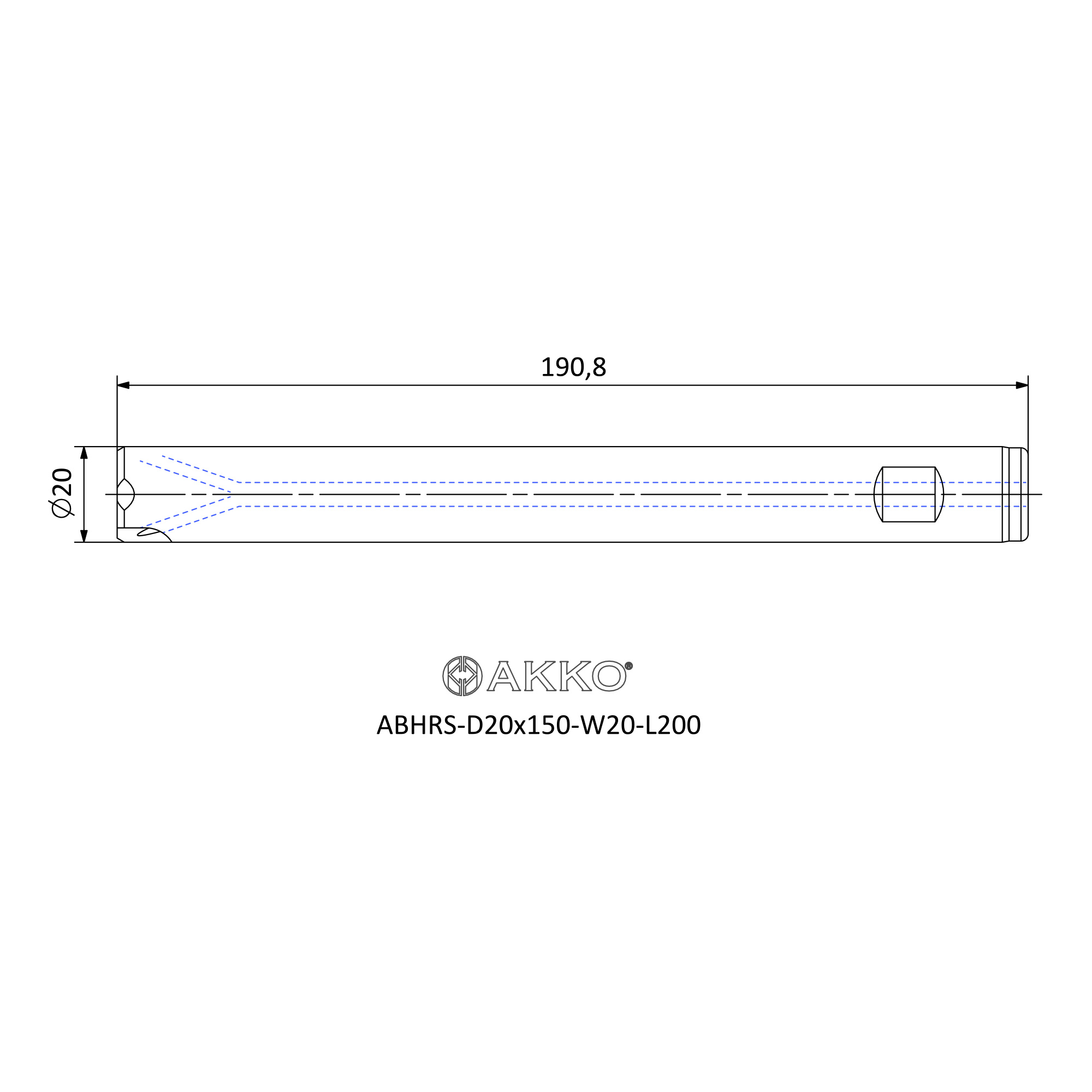 AKKO ABHRS-D20x150-W20-L200 — фото 3