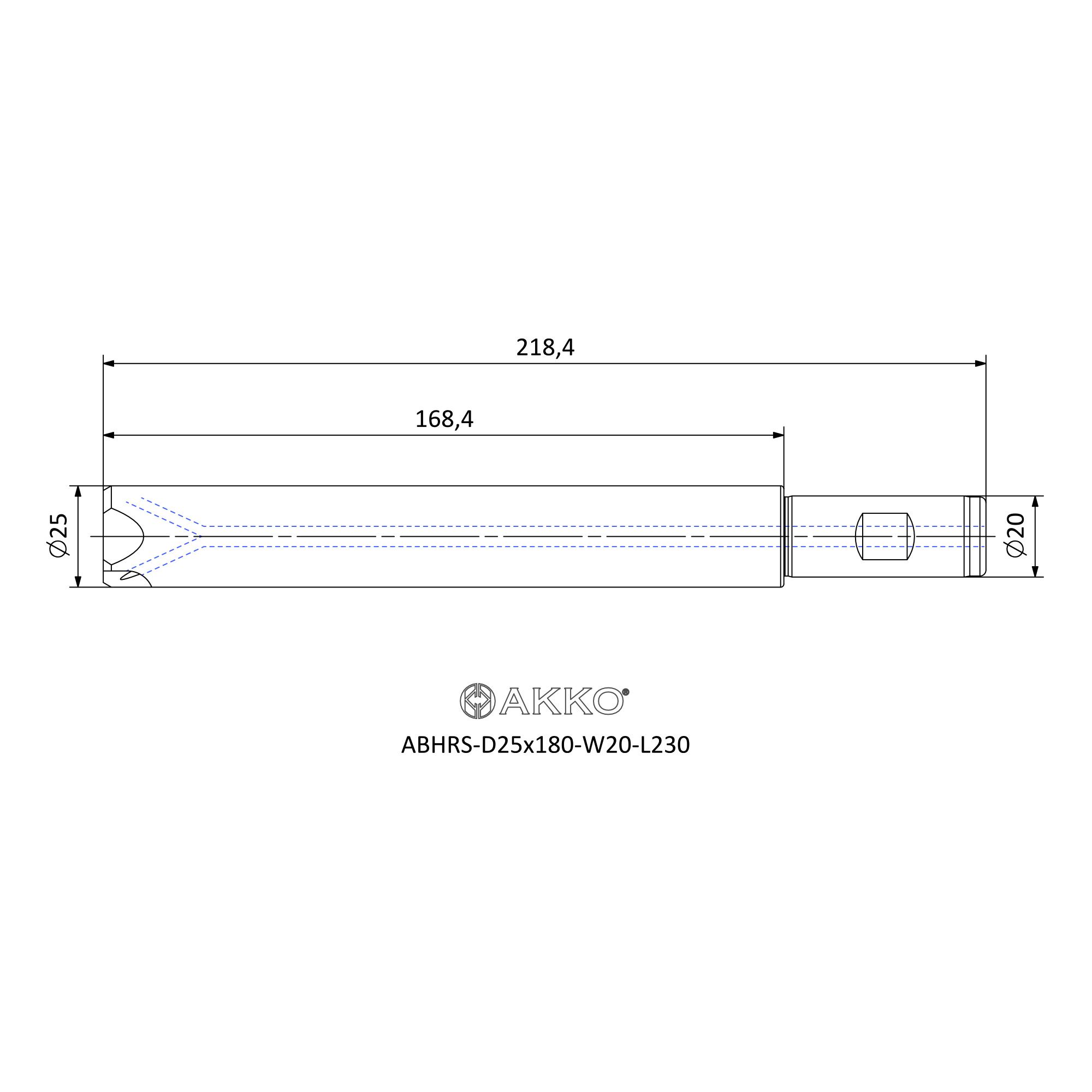 AKKO ABHRS-D25x180-W20-L230 — фото 3