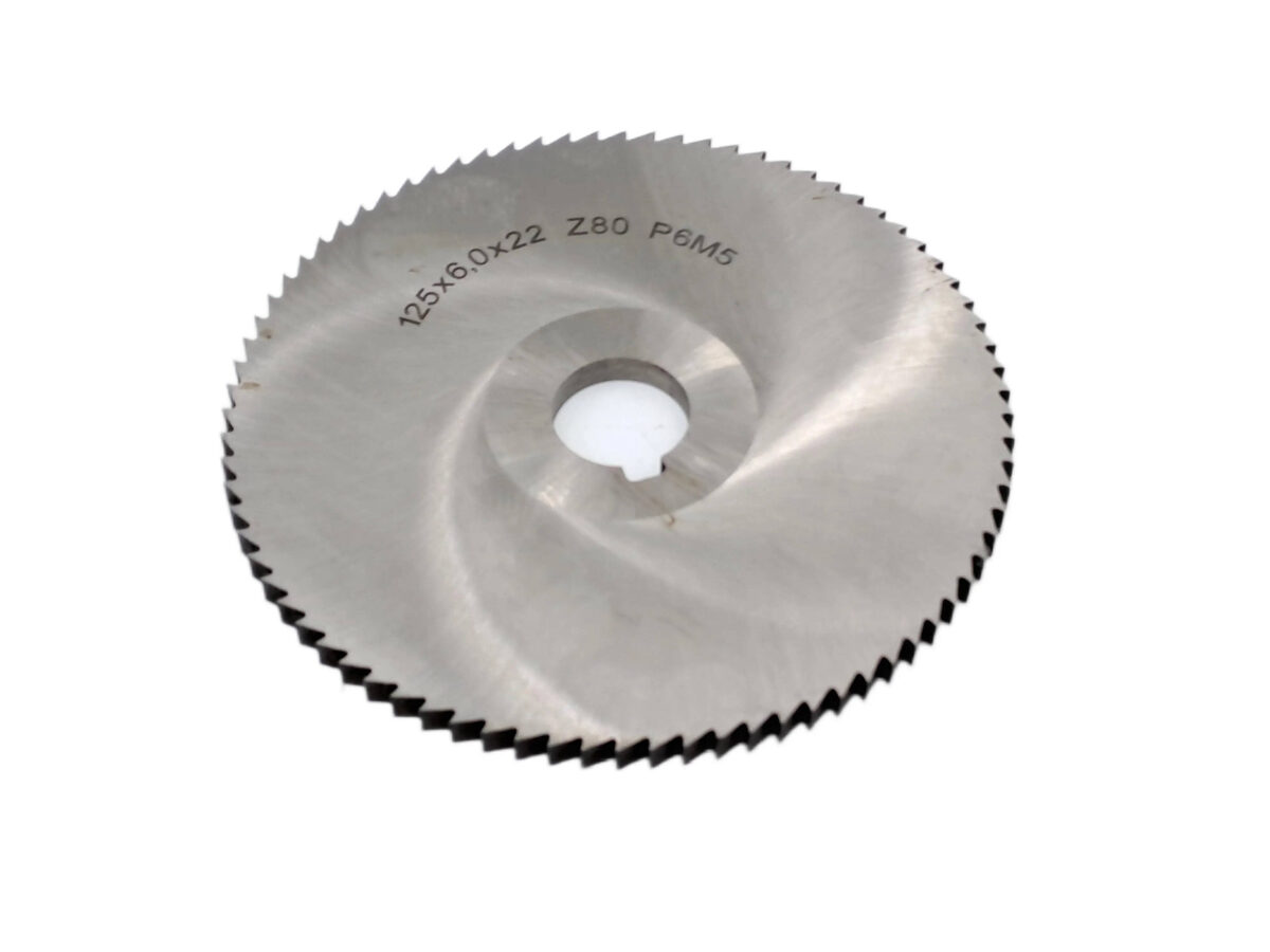 Фреза дисковая отрезная ф 125х2.5х22 мм Р6М5 z=48 прорезной зуб, со ступицей, без ш/п